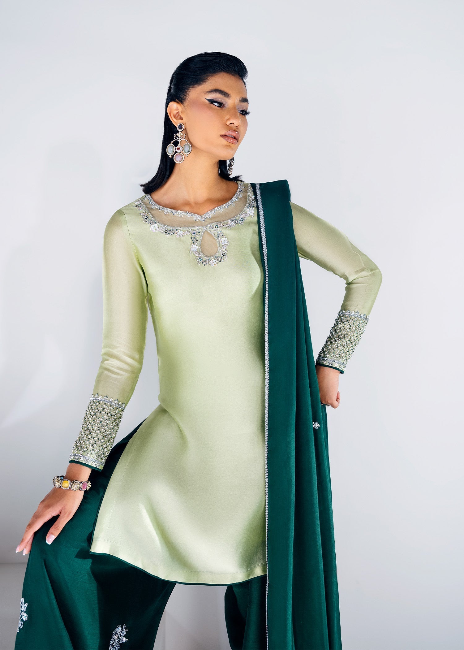 Mahum Asad | The Remix Edit | Salsa by Mahum Asad - Designer Dress - Type: Ladies Clothes - Available at Sana Yasir - 100% Original