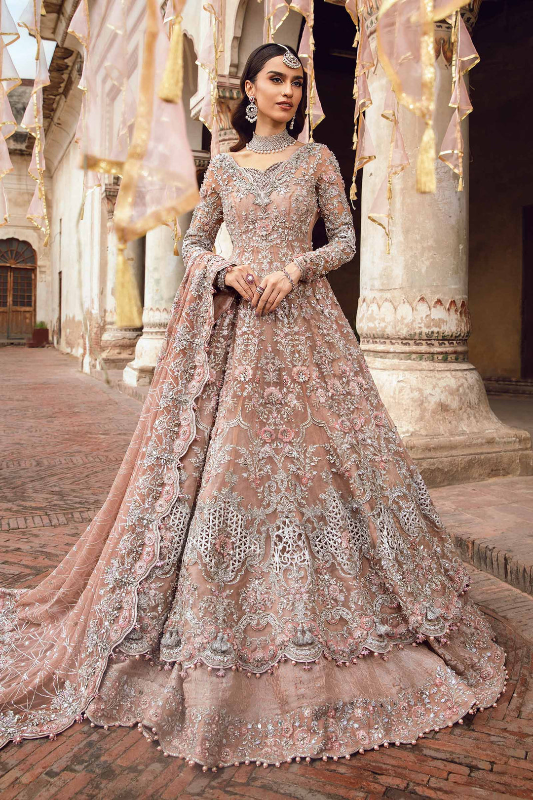 Maria B | Bridal Couture | Diyora by Maria B - Designer Dress - Type: Ladies Clothes - Available at Sana Yasir - 100% Original