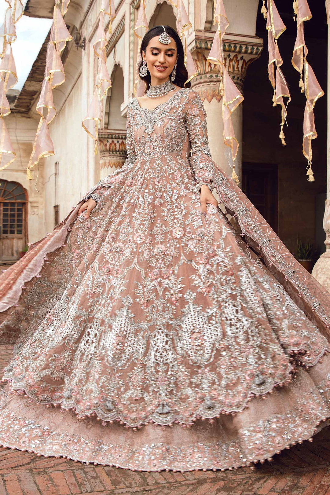 Maria B | Bridal Couture | Diyora by Maria B - Designer Dress - Type: Ladies Clothes - Available at Sana Yasir - 100% Original