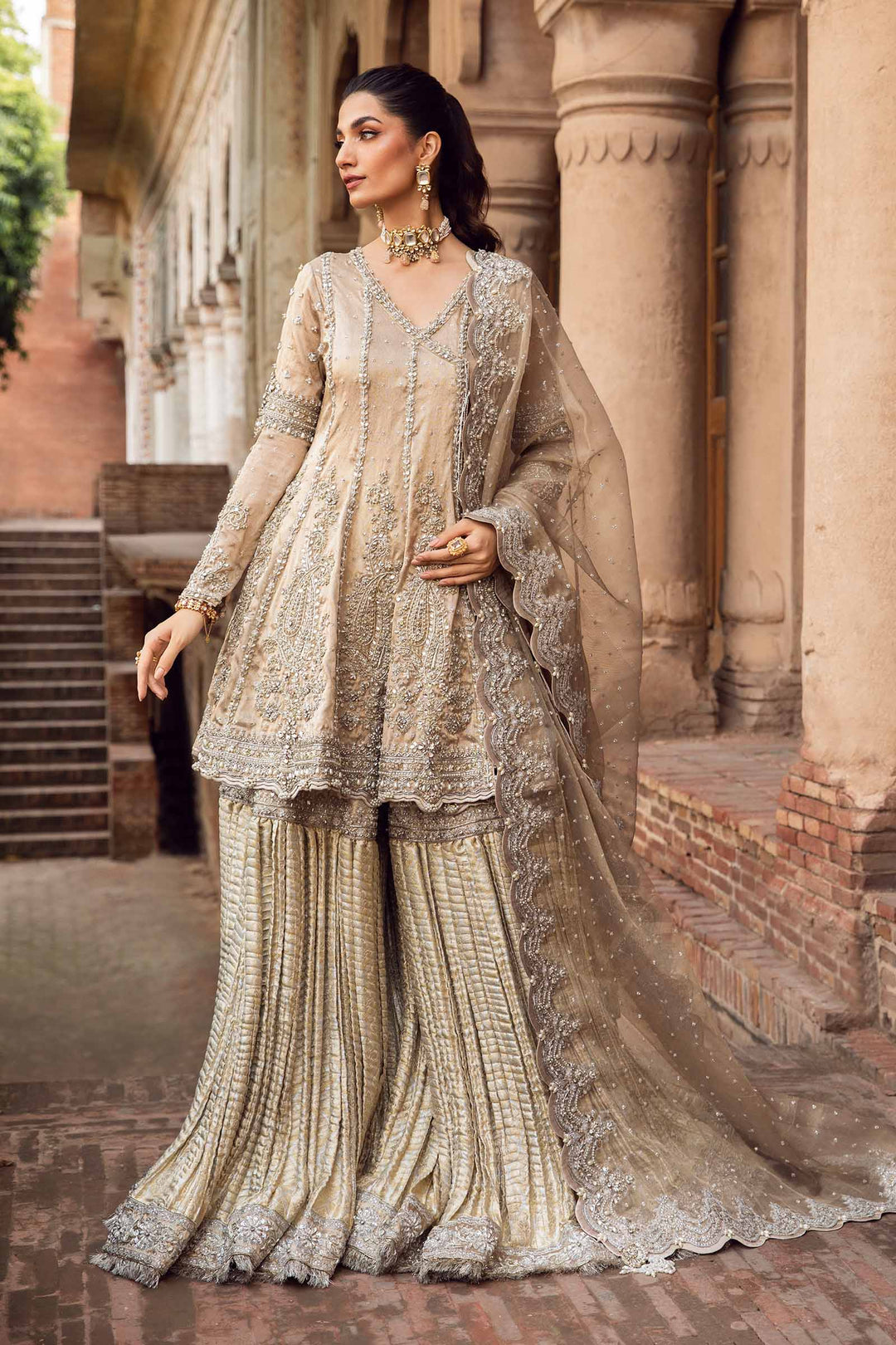 Maria B | Bridal Couture | Oriana by Maria B - Designer Dress - Type: Ladies Clothes - Available at Sana Yasir - 100% Original