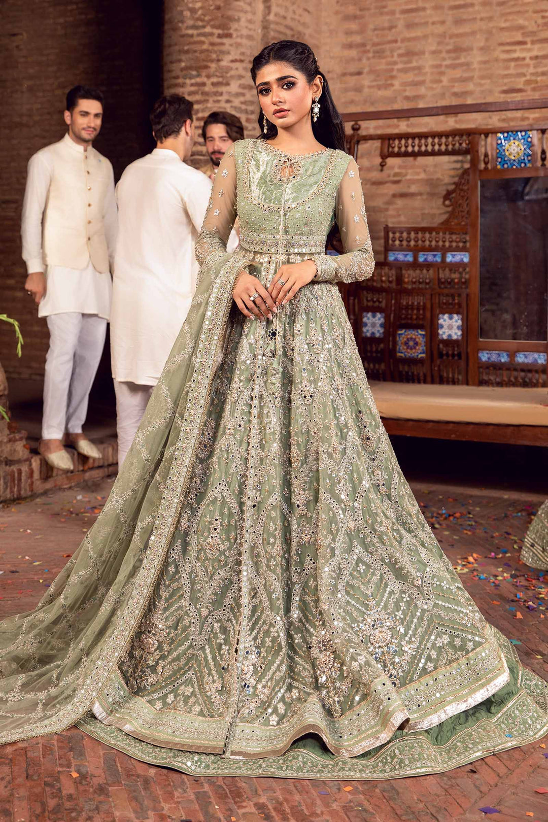 Maria B | Bridal Couture | Sarai by Maria B - Designer Dress - Type: Ladies Clothes - Available at Sana Yasir - 100% Original