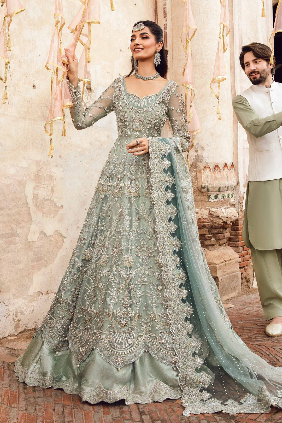 Maria B | Bridal Couture | Sevara by Maria B - Designer Dress - Type: Ladies Clothes - Available at Sana Yasir - 100% Original