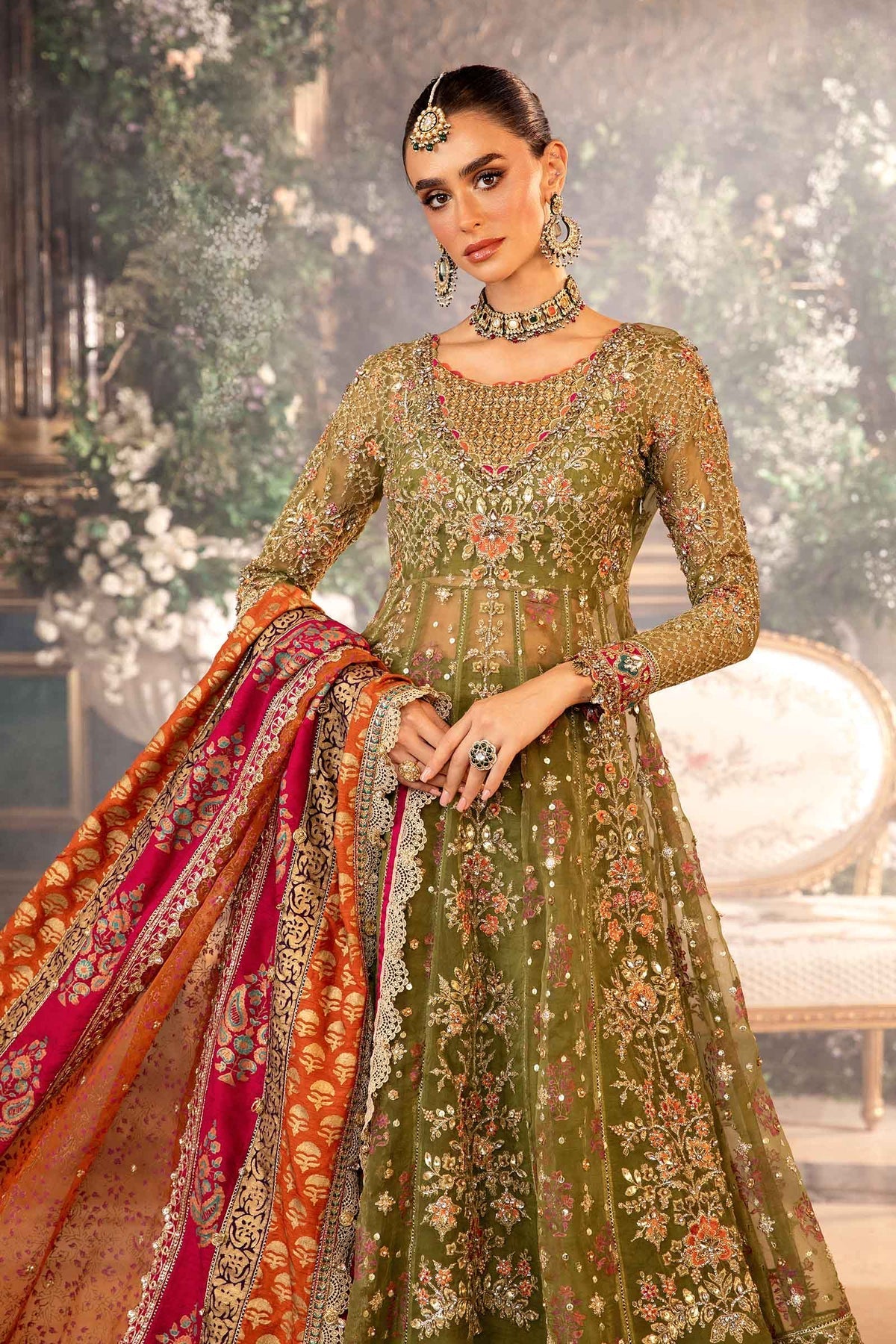 Maria B | Embroidered Formals 24 | Organza Suit | BD-2906 by Maria B - Designer Dress - Type: Ladies Clothes - Available at Sana Yasir - 100% Original
