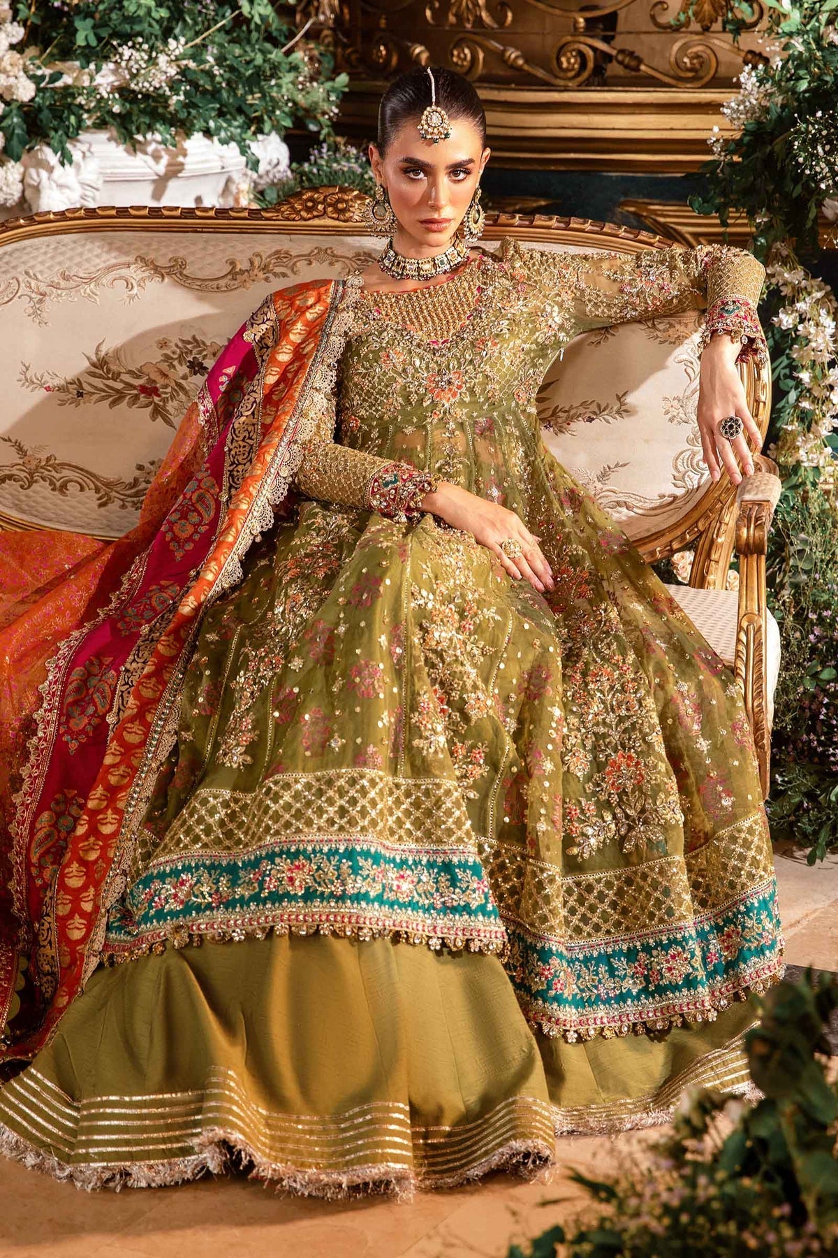 Maria B | Embroidered Formals 24 | Organza Suit | BD-2906 by Maria B - Designer Dress - Type: Ladies Clothes - Available at Sana Yasir - 100% Original