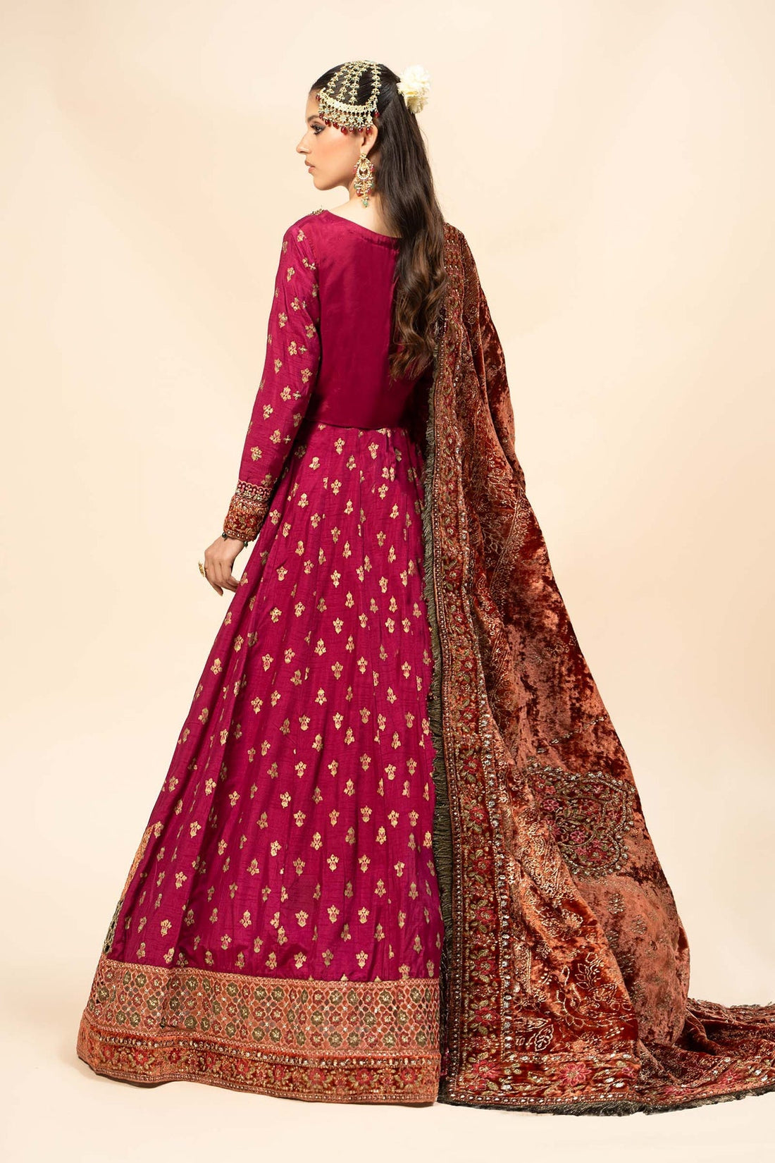 Maria B | Formal Wears | Raw Silk Suit | SF-W24-26-C by Maria B - Designer Dress - Type: Ladies Clothes - Available at Sana Yasir - 100% Original