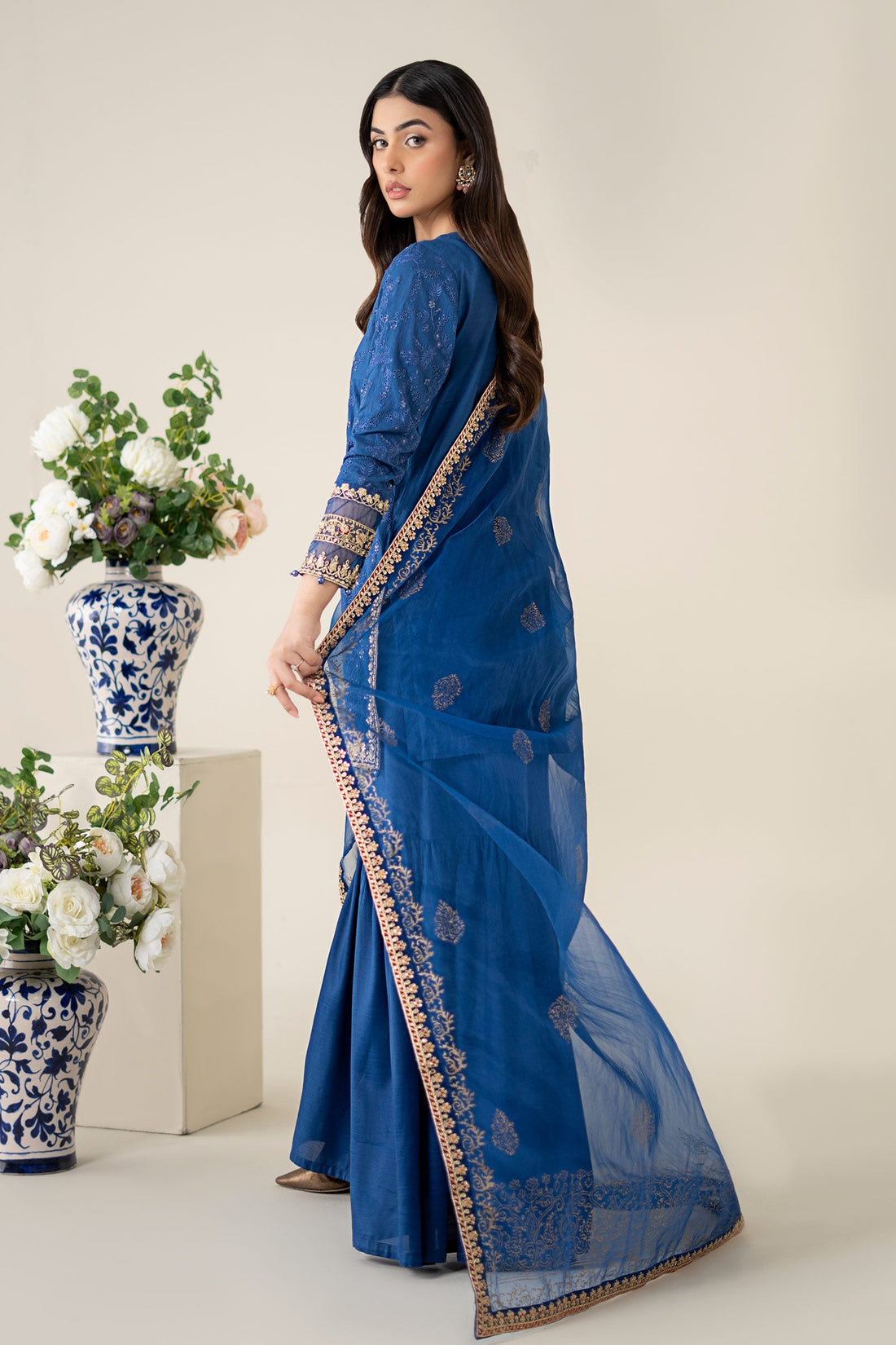Maria B | Luxury Pret 25 | DW-EA25-11 by Maria B - Designer Dress - Type: Ladies Clothes - Available at Sana Yasir - 100% Original