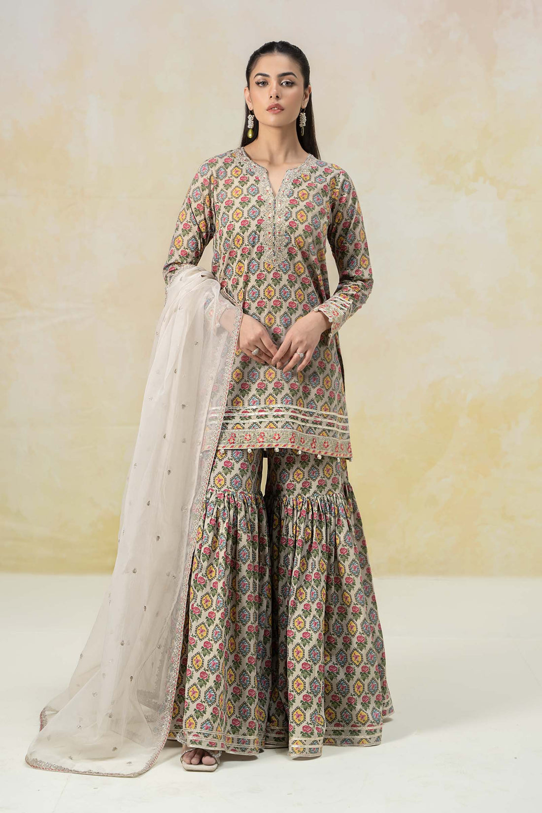 Maria B | Luxury Pret 25 | DW-EF25-25 by Maria B - Designer Dress - Type: Ladies Clothes - Available at Sana Yasir - 100% Original