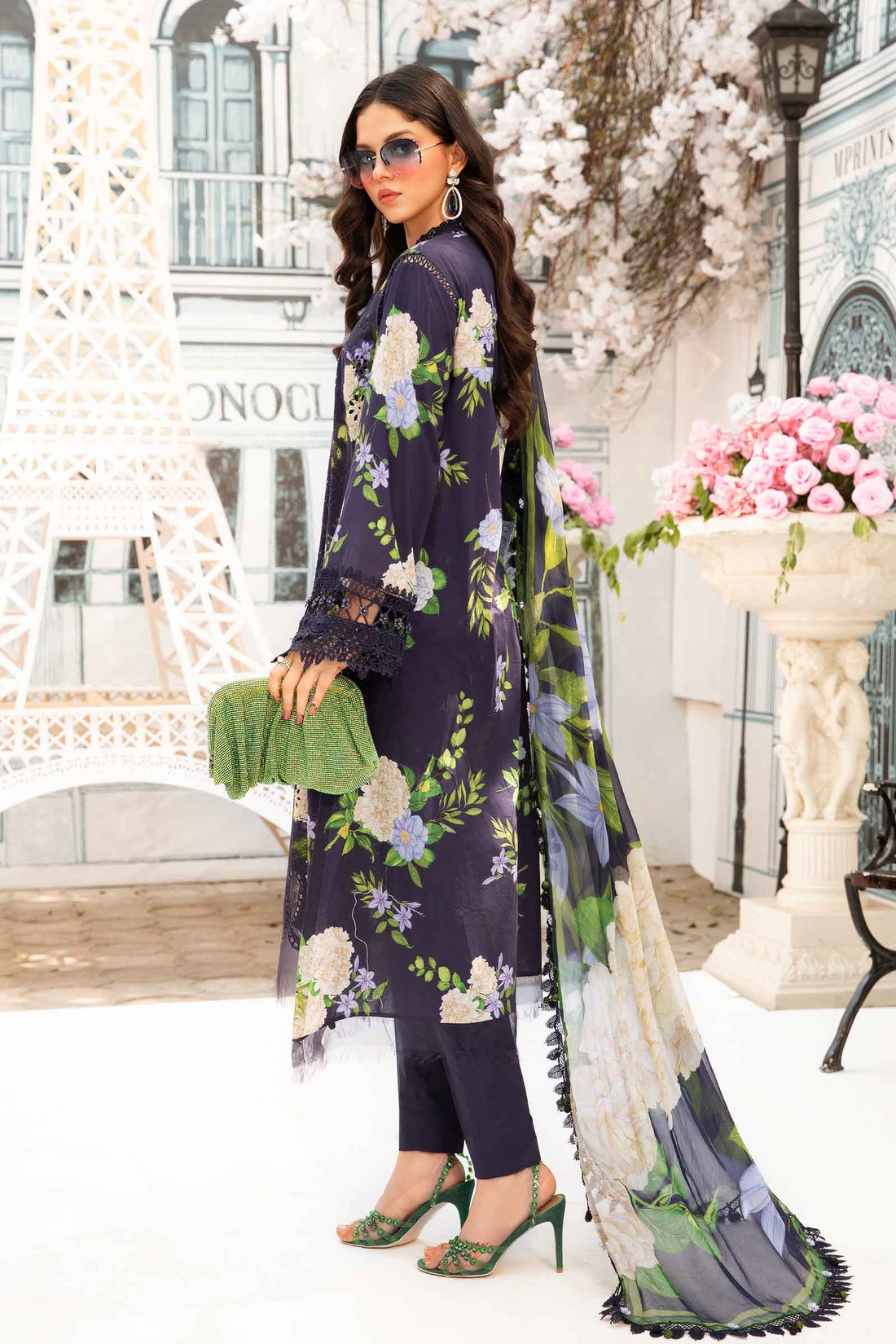 Maria B | M Prints Summer 25 | MPT-2602-B by Maria B - Designer Dress - Type: Ladies Clothes - Available at Sana Yasir - 100% Original
