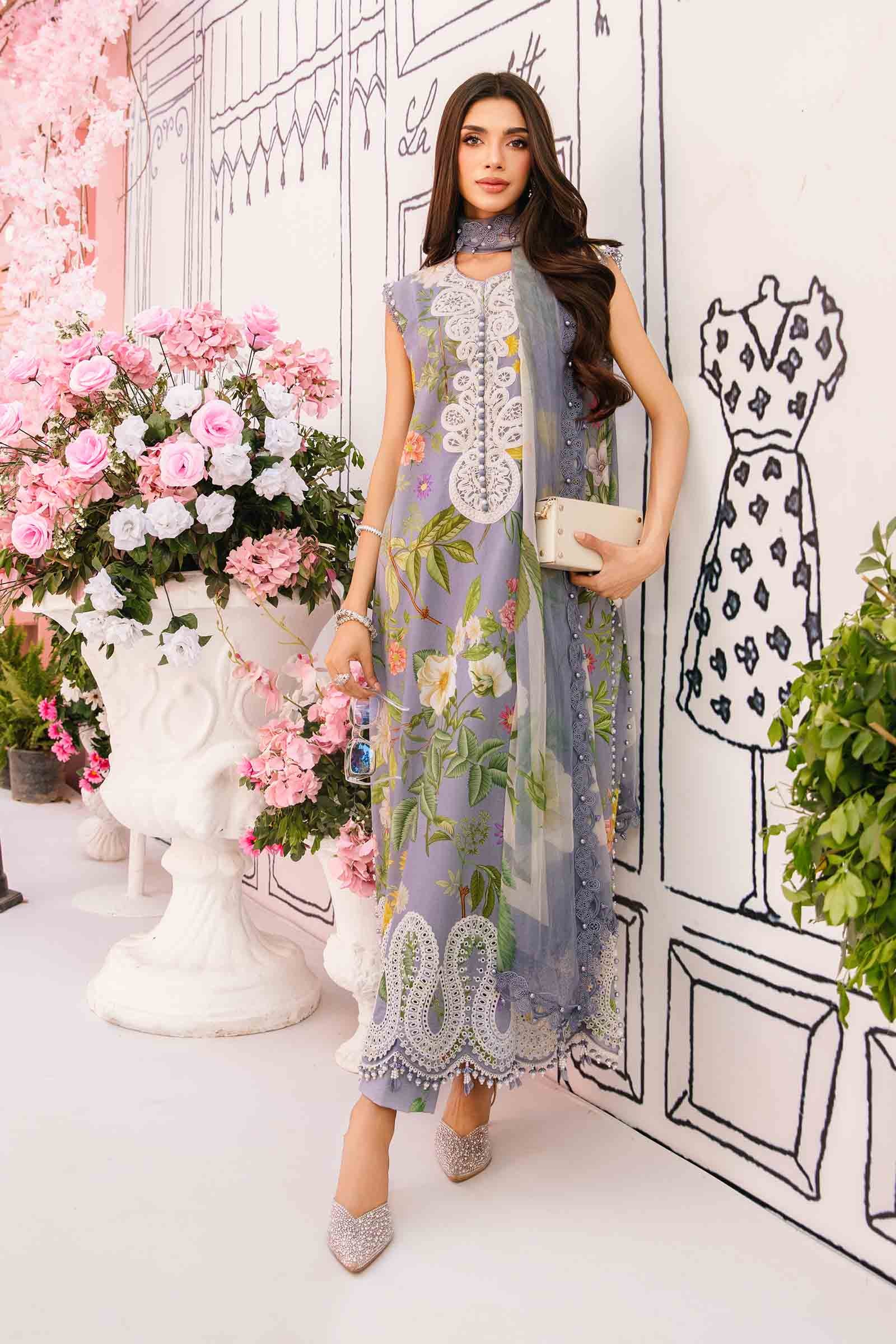 Maria B | M Prints Summer 25 | MPT-2604-A by Maria B - Designer Dress - Type: Ladies Clothes - Available at Sana Yasir - 100% Original