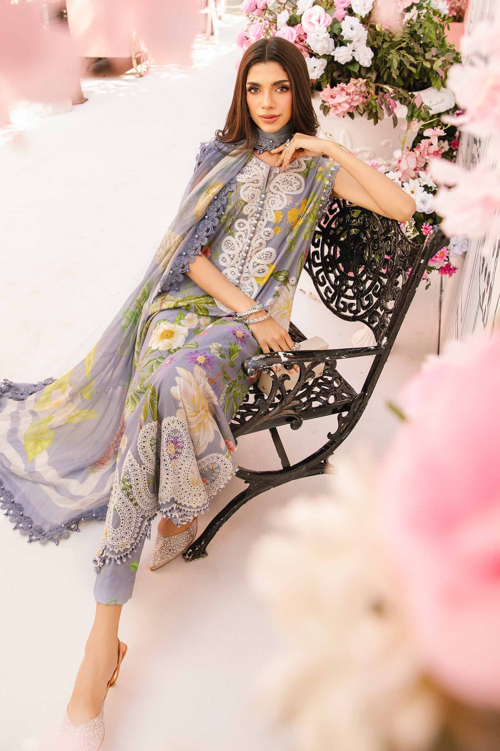 Maria B | M Prints Summer 25 | MPT-2604-A by Maria B - Designer Dress - Type: Ladies Clothes - Available at Sana Yasir - 100% Original