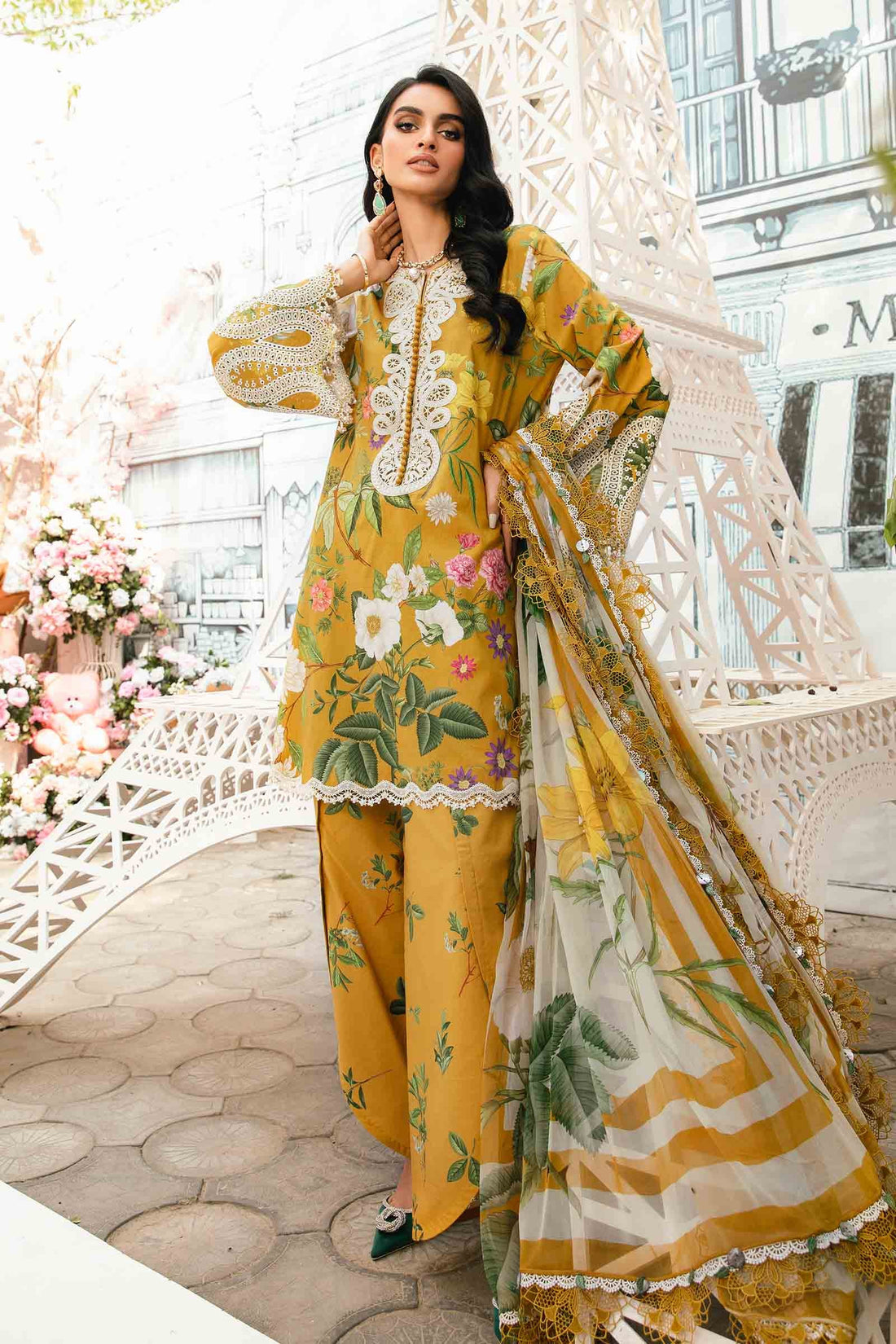 Maria B | M Prints Summer 25 | MPT-2604-B by Maria B - Designer Dress - Type: Ladies Clothes - Available at Sana Yasir - 100% Original