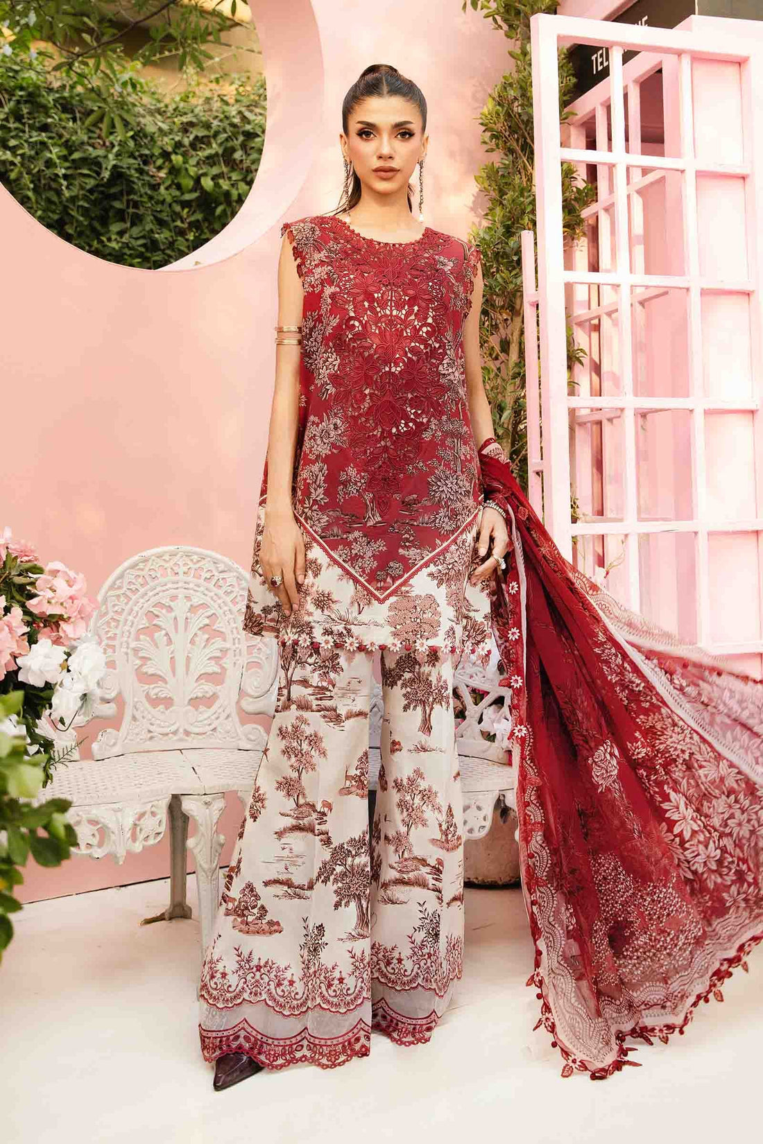 Maria B | M Prints Summer 25 | MPT-2608-A by Maria B - Designer Dress - Type: Ladies Clothes - Available at Sana Yasir - 100% Original