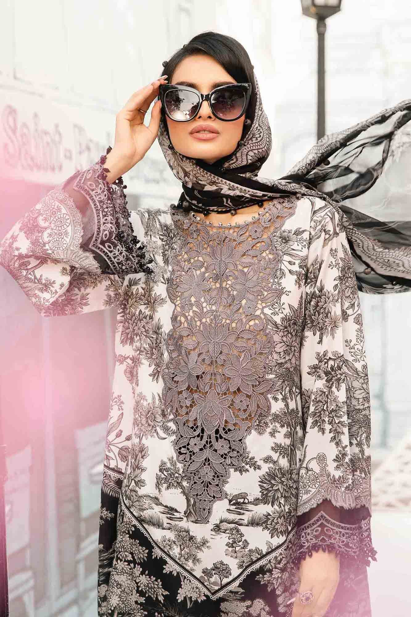 Maria B | M Prints Summer 25 | MPT-2608-B by Maria B - Designer Dress - Type: Ladies Clothes - Available at Sana Yasir - 100% Original