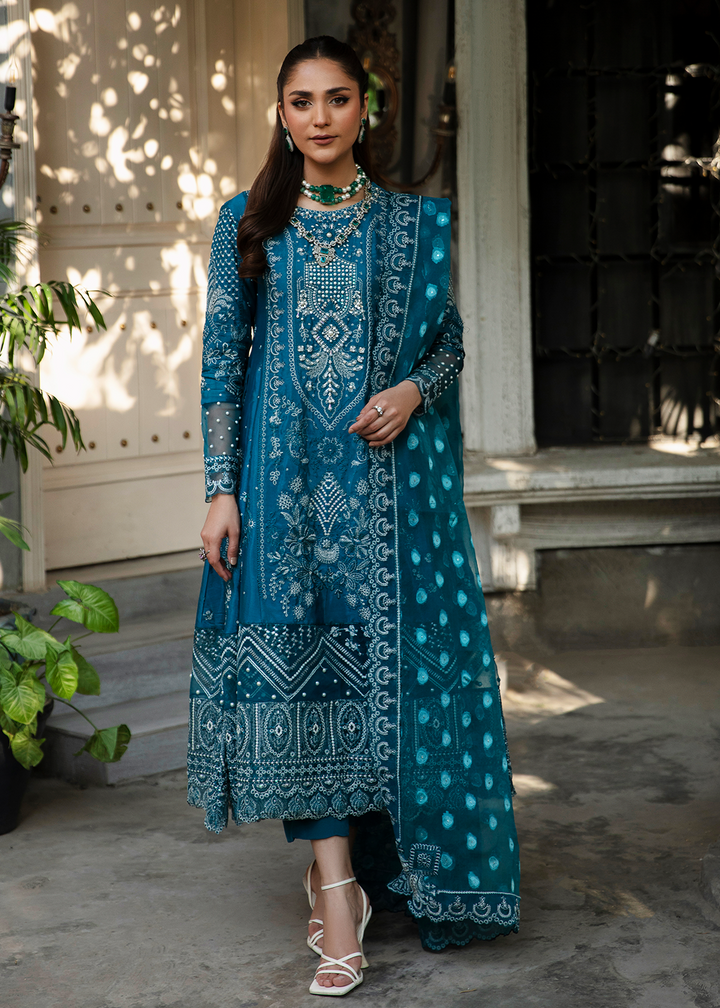 Maria Osama Khan | Rang e Noor Eid Edit | Neel Kamal by Maria Osama Khan - Designer Dress - Type: Luxury - Available at Sana Yasir - 100% Original