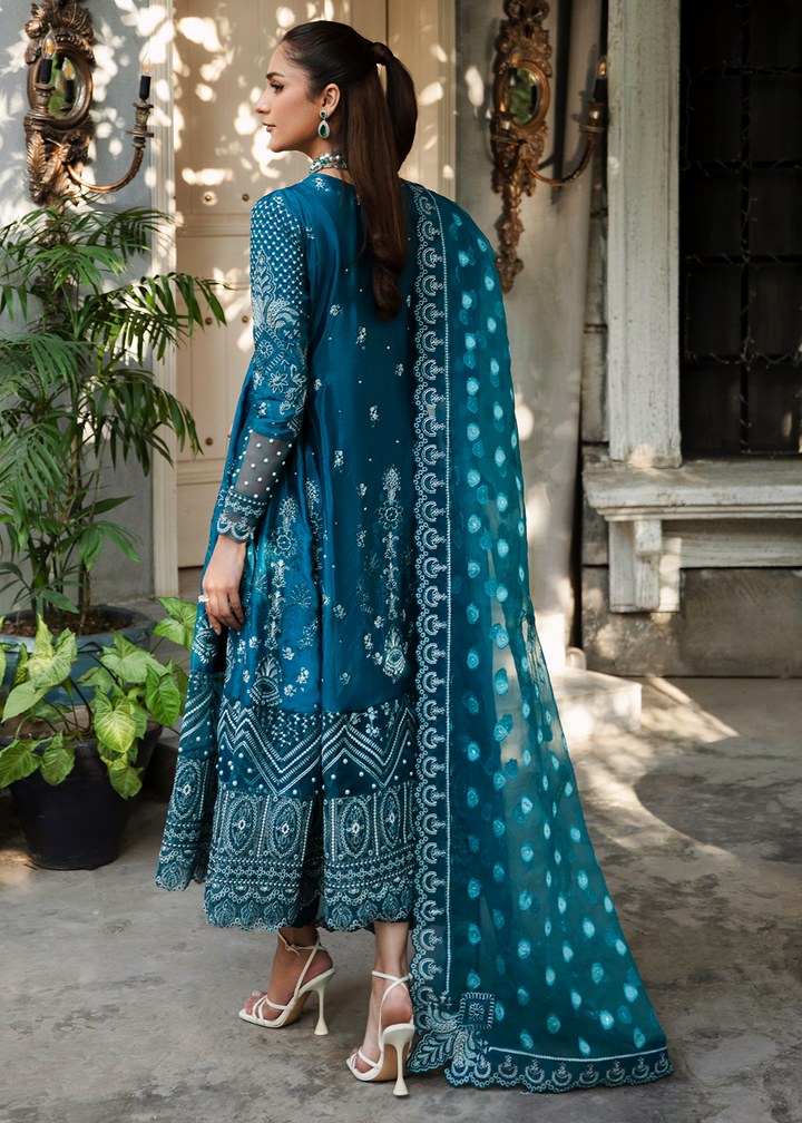 Maria Osama Khan | Rang e Noor Eid Edit | Neel Kamal by Maria Osama Khan - Designer Dress - Type: Luxury - Available at Sana Yasir - 100% Original