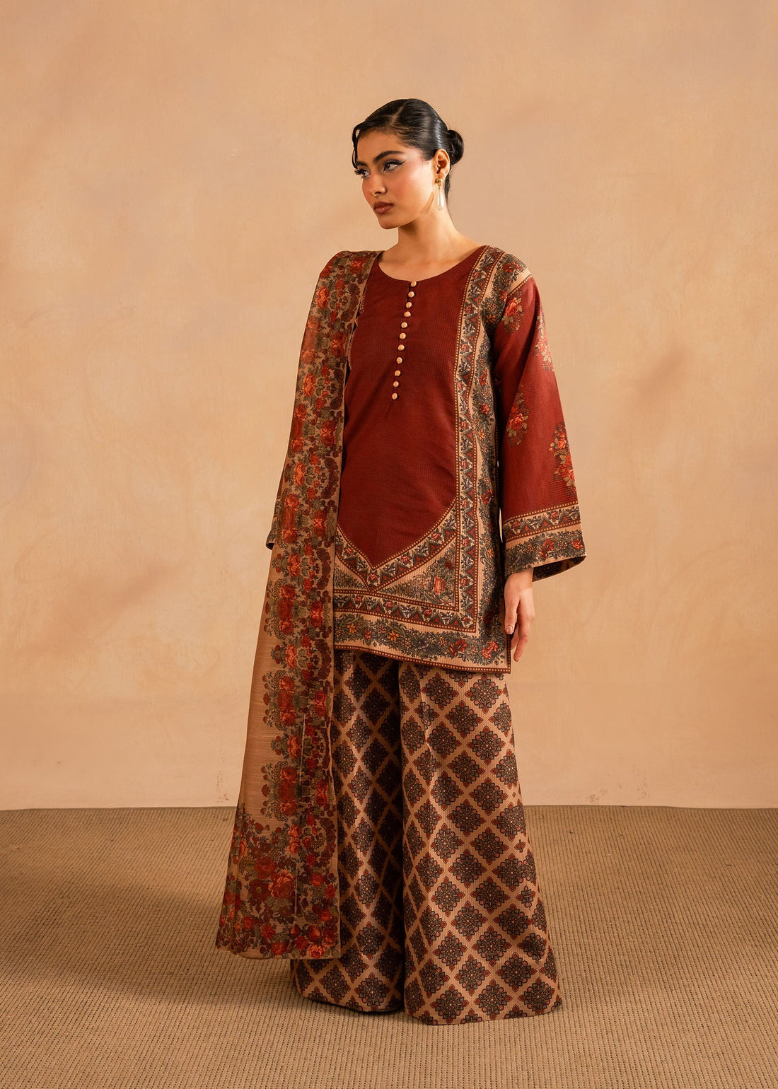 Maria Osama Khan | Retro Lawn 25 | Berra by Maria Osama Khan - Designer Dress - Type: Ladies Clothes - Available at Sana Yasir - 100% Original