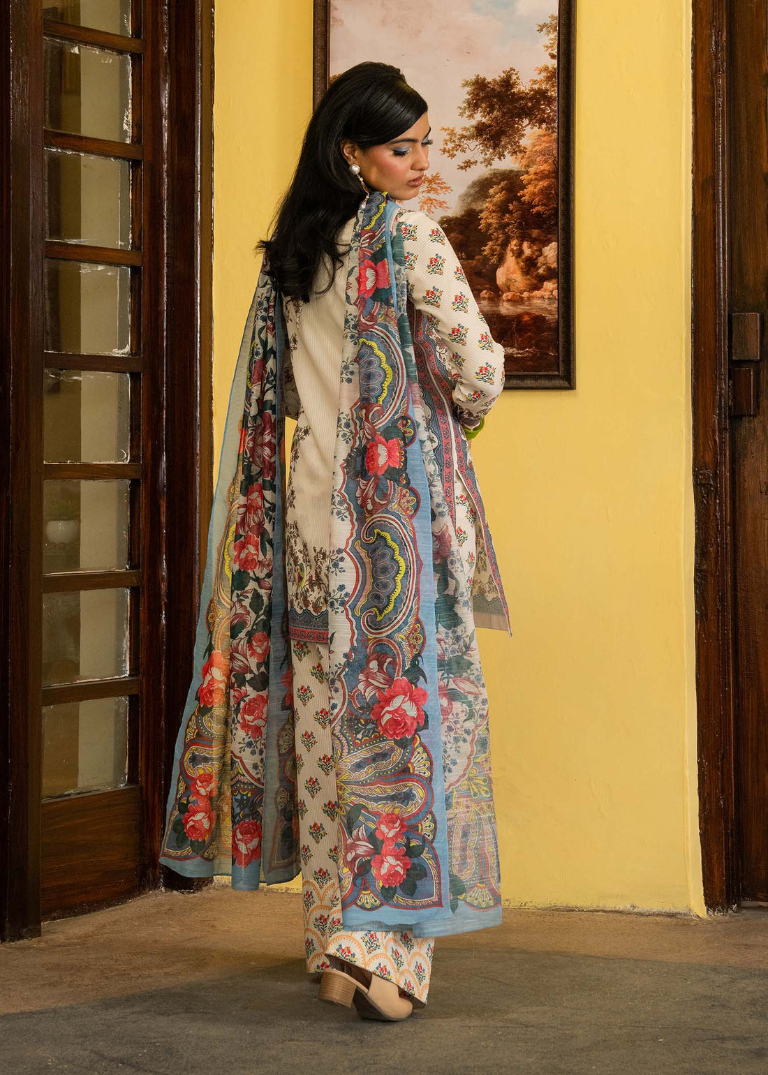 Maria Osama Khan | Retro Lawn 25 | Jasmine by Maria Osama Khan - Designer Dress - Type: Ladies Clothes - Available at Sana Yasir - 100% Original