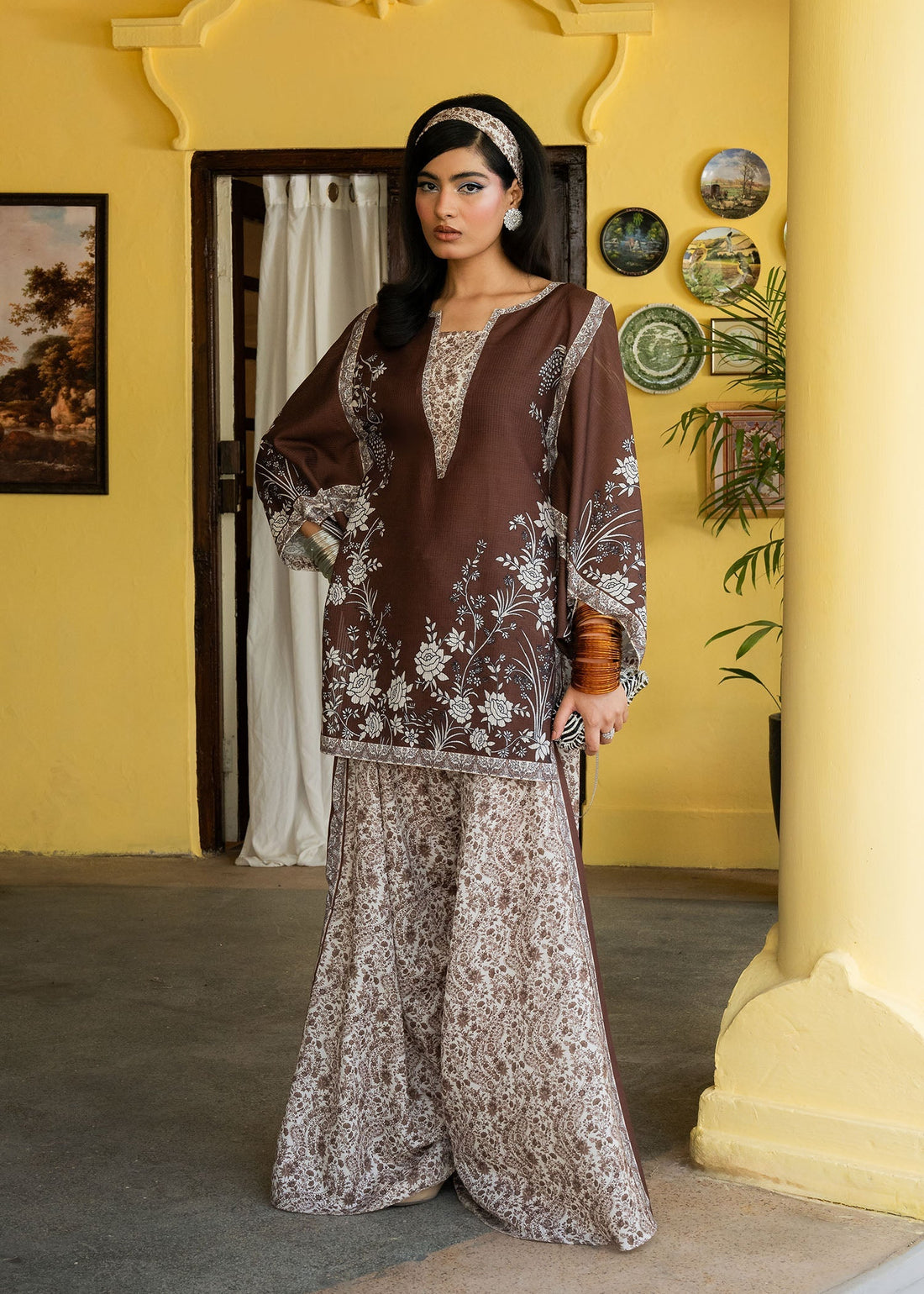 Maria Osama Khan | Retro Lawn 25 | Laleen by Maria Osama Khan - Designer Dress - Type: Ladies Clothes - Available at Sana Yasir - 100% Original