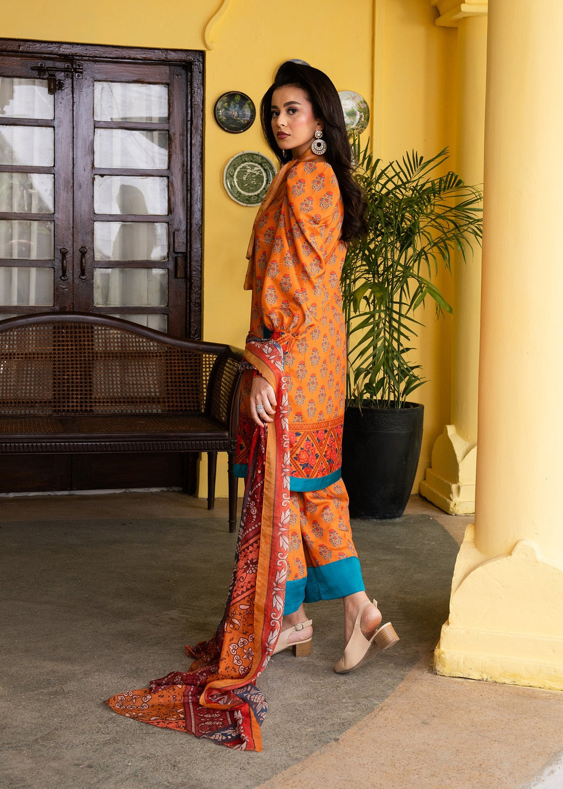 Maria Osama Khan | Retro Lawn 25 | Nehr by Maria Osama Khan - Designer Dress - Type: Ladies Clothes - Available at Sana Yasir - 100% Original
