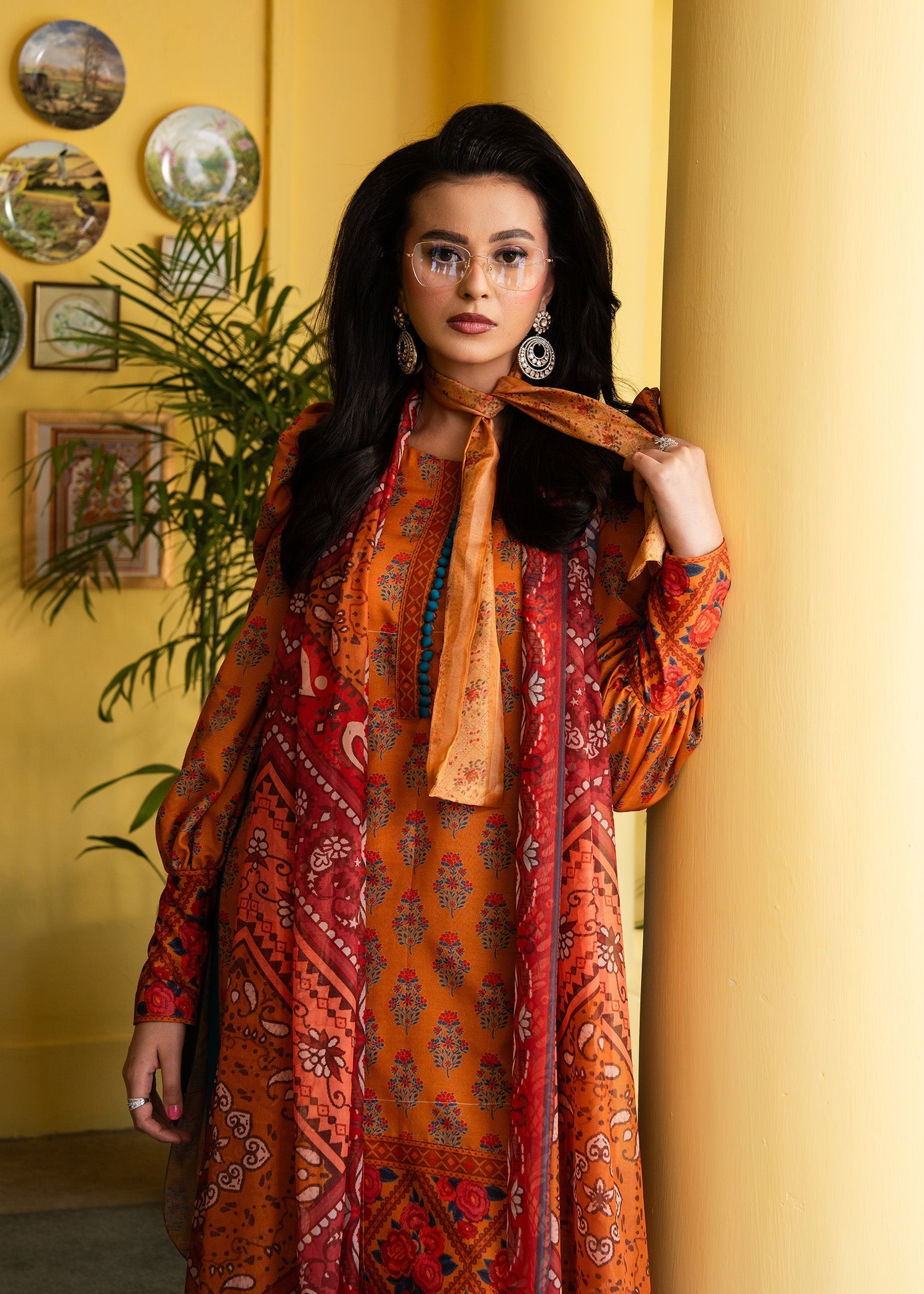 Maria Osama Khan | Retro Lawn 25 | Nehr by Maria Osama Khan - Designer Dress - Type: Ladies Clothes - Available at Sana Yasir - 100% Original