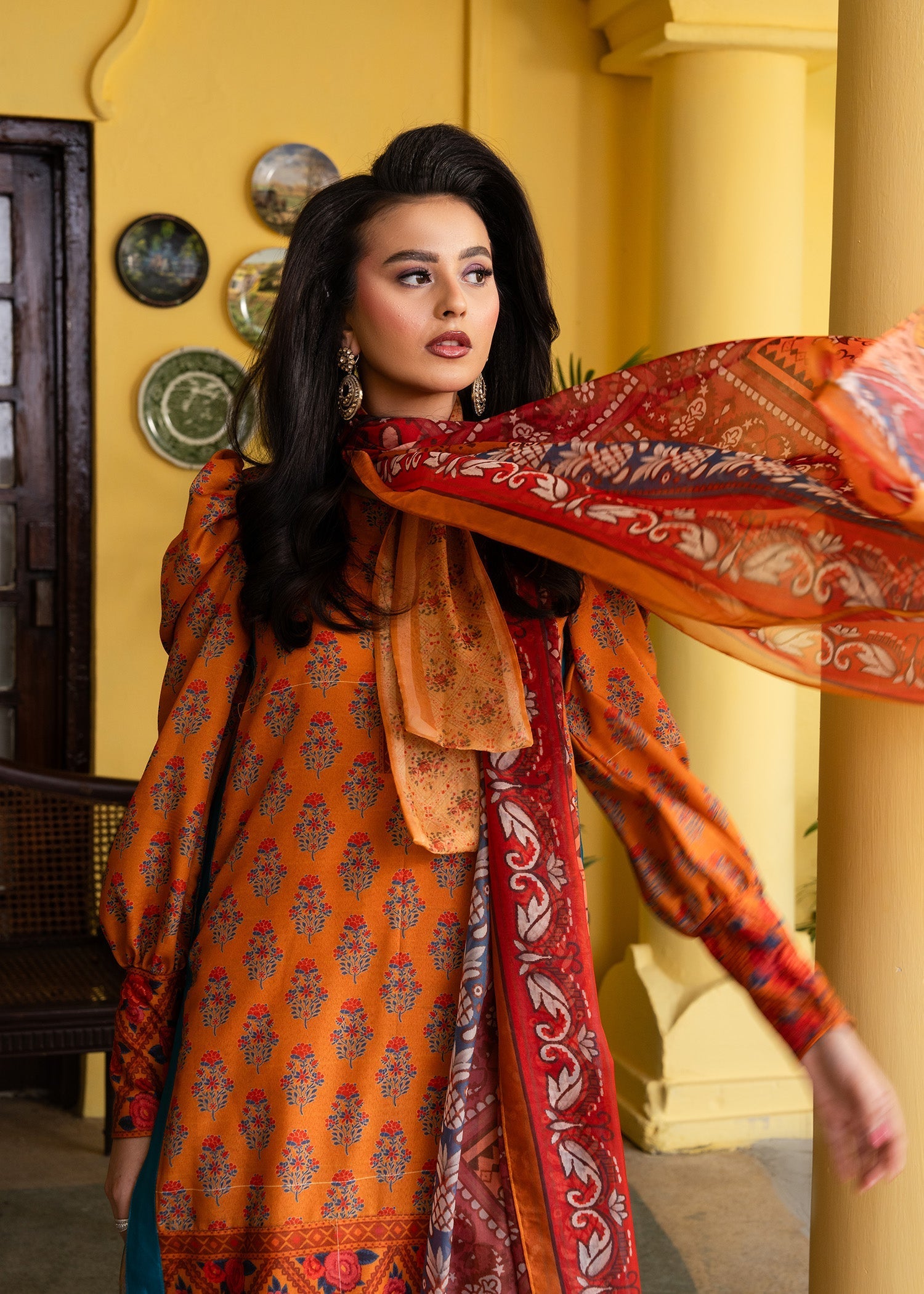 Maria Osama Khan | Retro Lawn 25 | Nehr by Maria Osama Khan - Designer Dress - Type: Ladies Clothes - Available at Sana Yasir - 100% Original