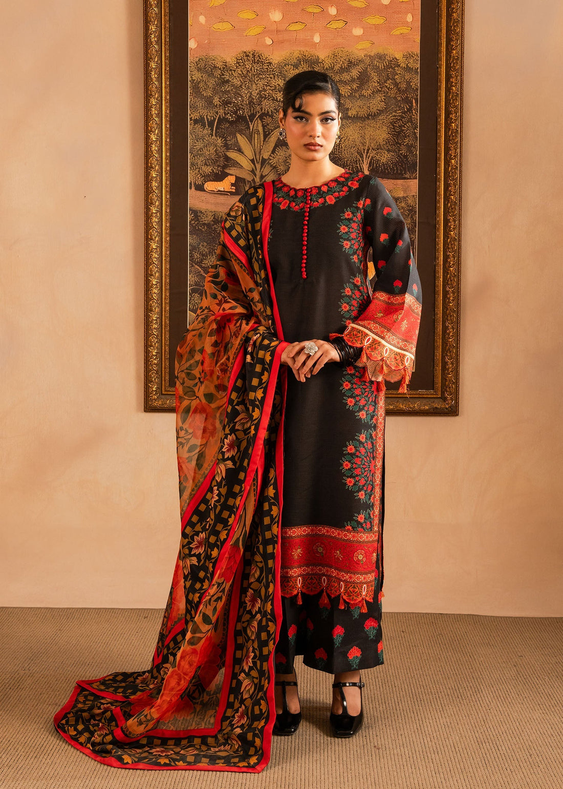 Maria Osama Khan | Retro Lawn 25 | Raila by Maria Osama Khan - Designer Dress - Type: Ladies Clothes - Available at Sana Yasir - 100% Original