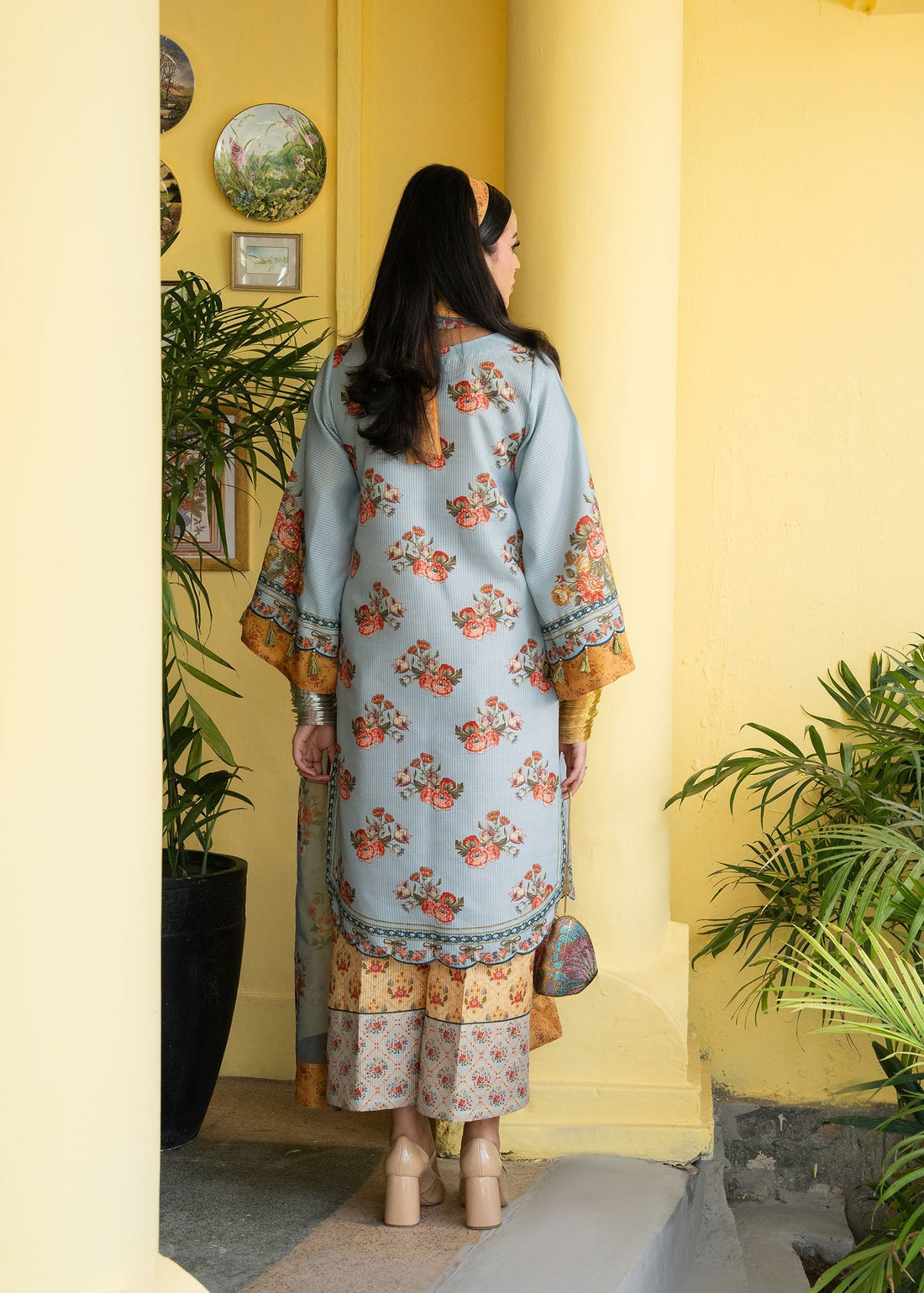 Maria Osama Khan | Retro Lawn 25 | Sama by Maria Osama Khan - Designer Dress - Type: Ladies Clothes - Available at Sana Yasir - 100% Original