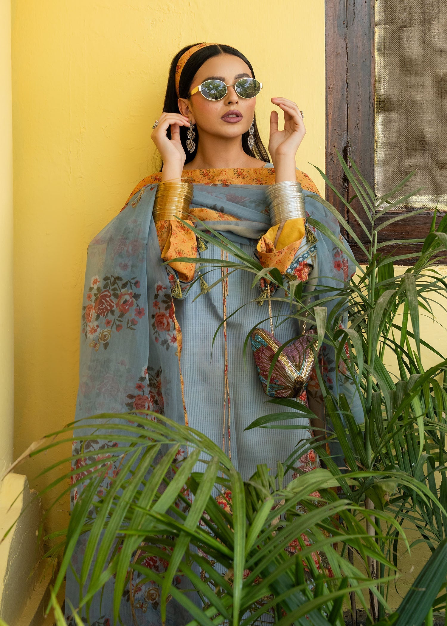 Maria Osama Khan | Retro Lawn 25 | Sama by Maria Osama Khan - Designer Dress - Type: Ladies Clothes - Available at Sana Yasir - 100% Original