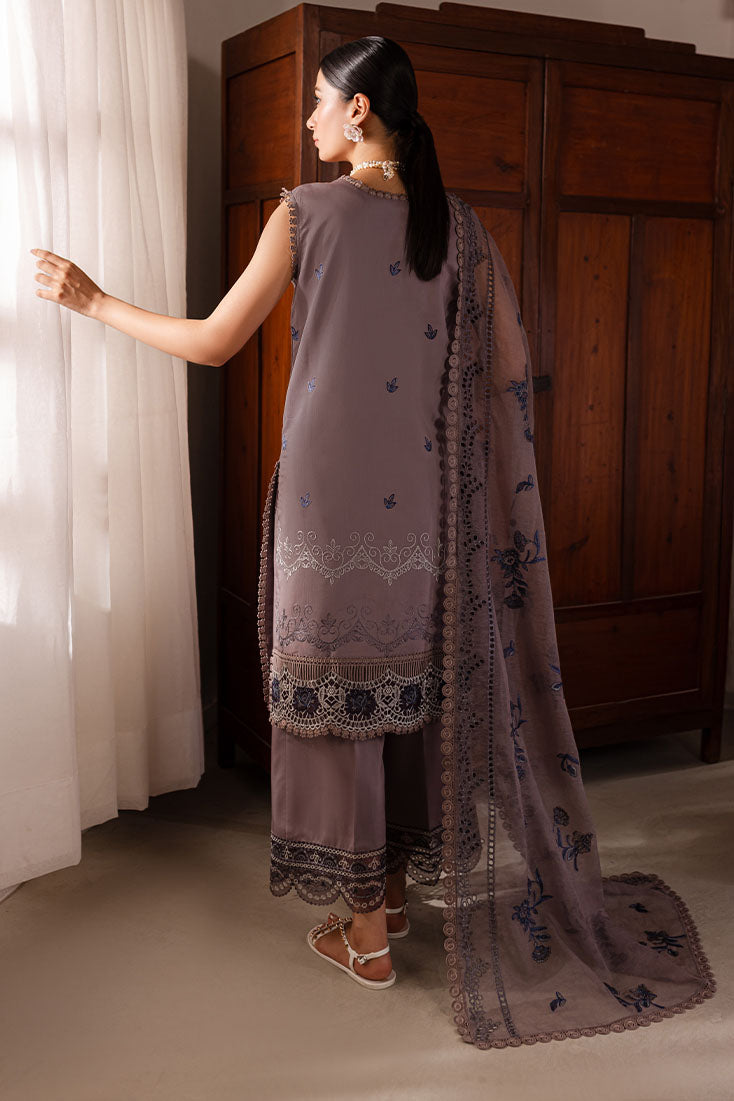 Marjjan | Aangan Embroidered Viscose | PEV-22 B (GREY) by Marjjan - Designer Dress - Type: Ladies Clothes - Available at Sana Yasir - 100% Original