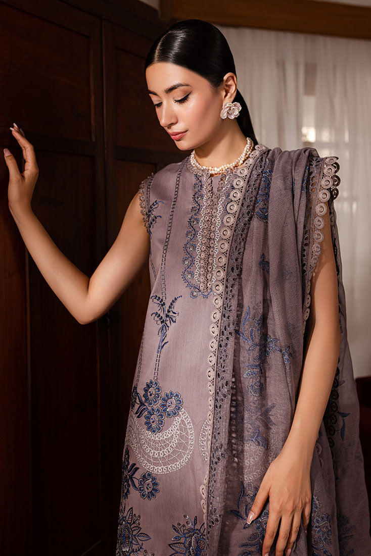 Marjjan | Aangan Embroidered Viscose | PEV-22 B (GREY) by Marjjan - Designer Dress - Type: Ladies Clothes - Available at Sana Yasir - 100% Original