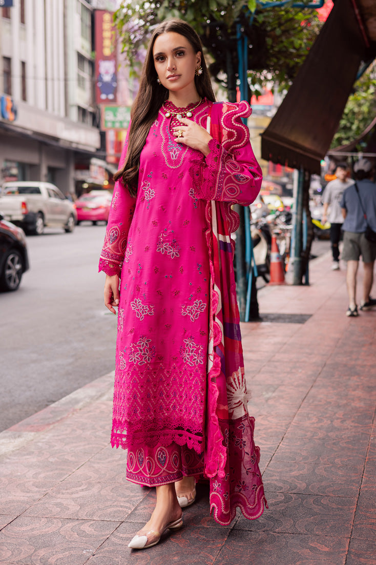 Marjjan | Carnation Lawn | MBL-17 B (HOT PINK) by Marjjan - Designer Dress - Type: Ladies Clothes - Available at Sana Yasir - 100% Original