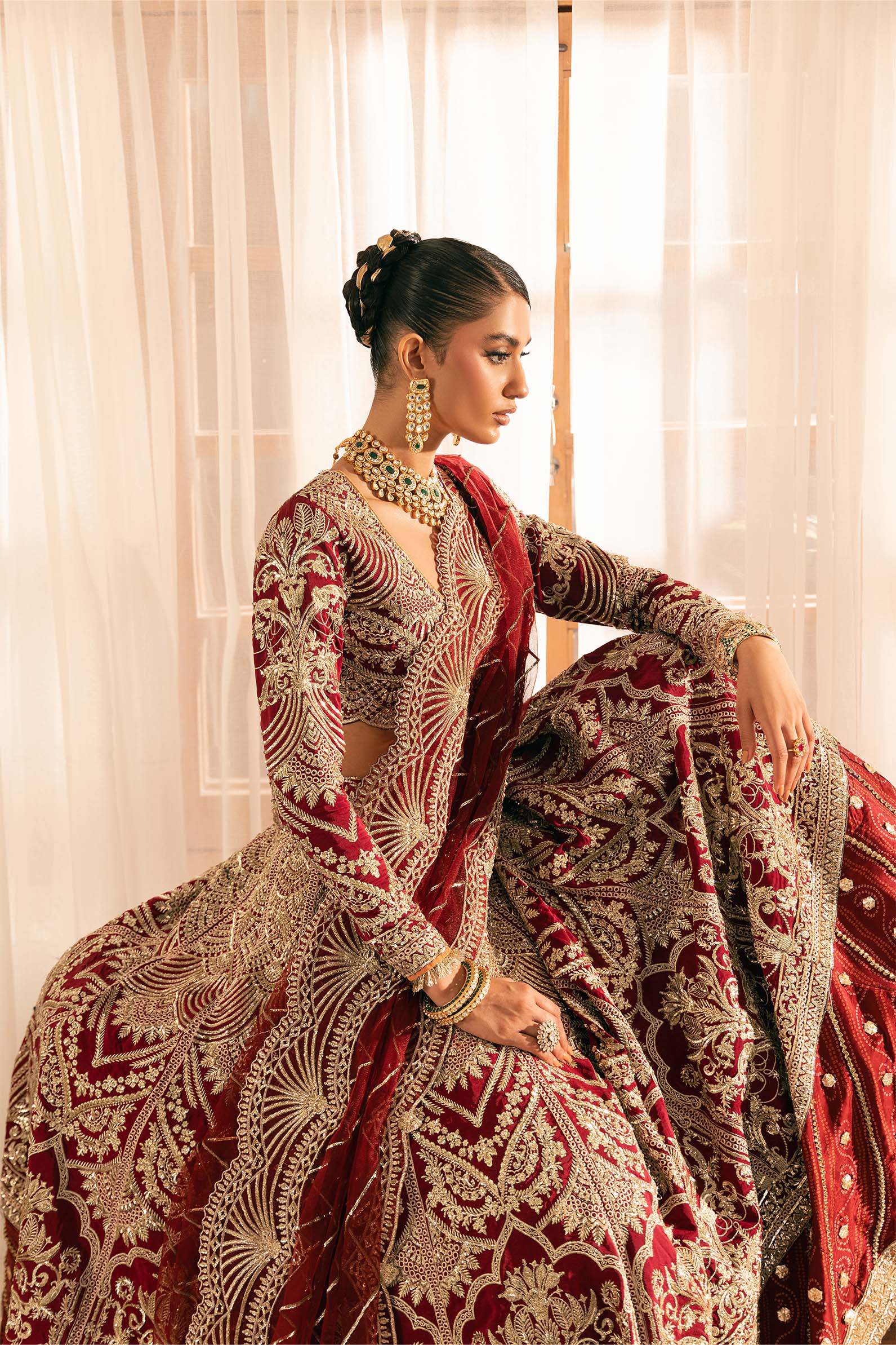 Maryam Hussain | Marwa Luxury Formals 24 | Moorni by Maryam Hussain - Designer Dress - Type: Ladies Clothes - Available at Sana Yasir - 100% Original