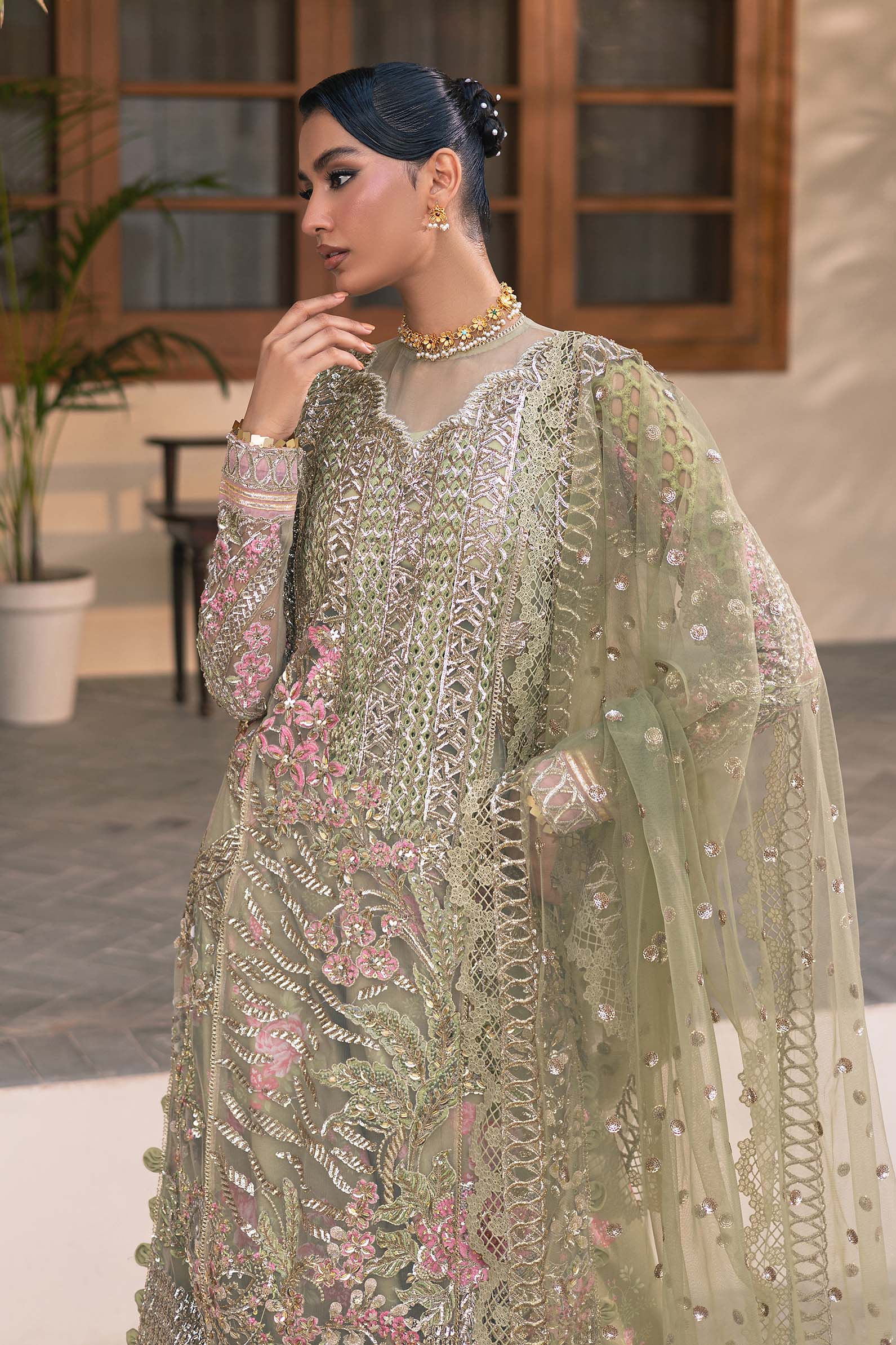 Maryam Hussain | Marwa Luxury Formals 24 | Muskan by Maryam Hussain - Designer Dress - Type: Ladies Clothes - Available at Sana Yasir - 100% Original
