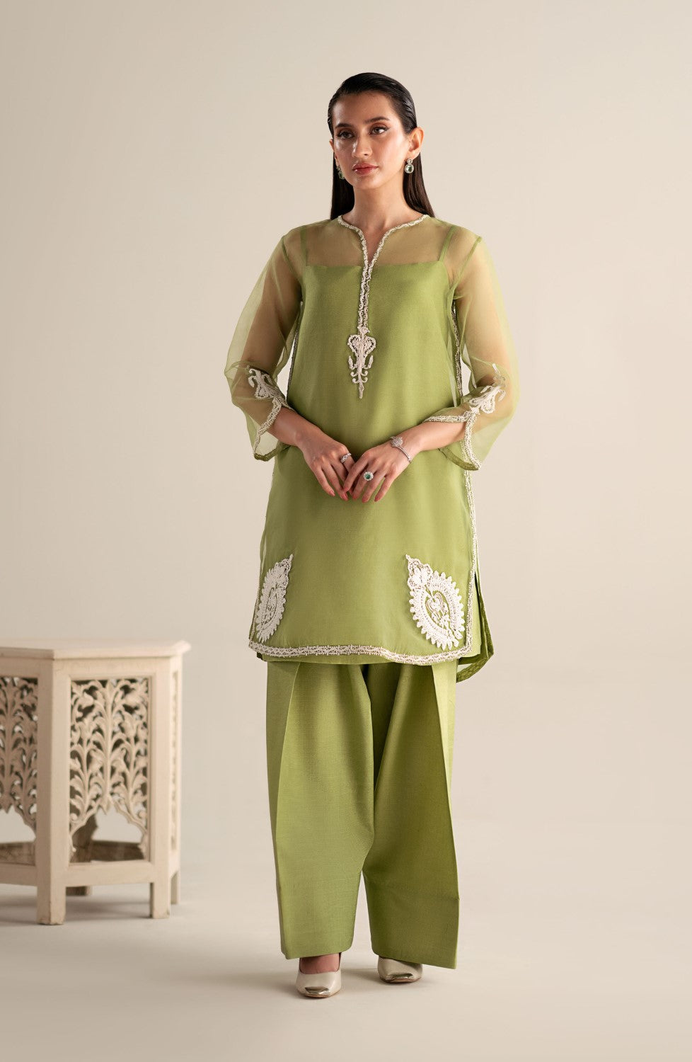 Maryum N Maria | Lagom Ready to Wear | JASMINE - MS-24208 by Maryum N Maria - Designer Dress - Type: Ladies Clothes - Available at Sana Yasir - 100% Original