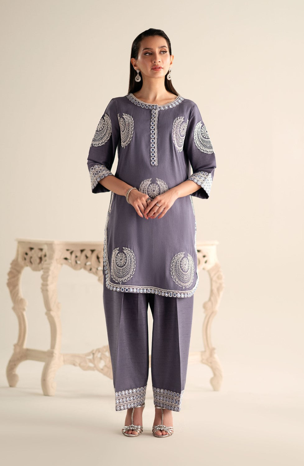 Maryum N Maria | Lagom Ready to Wear | ORCHID - MS-24218 by Maryum N Maria - Designer Dress - Type: Ladies Clothes - Available at Sana Yasir - 100% Original