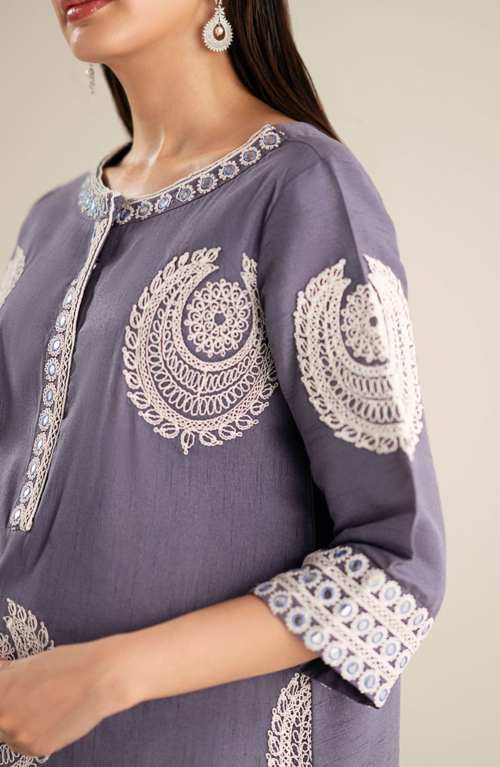 Maryum N Maria | Lagom Ready to Wear | ORCHID - MS-24218 by Maryum N Maria - Designer Dress - Type: Ladies Clothes - Available at Sana Yasir - 100% Original