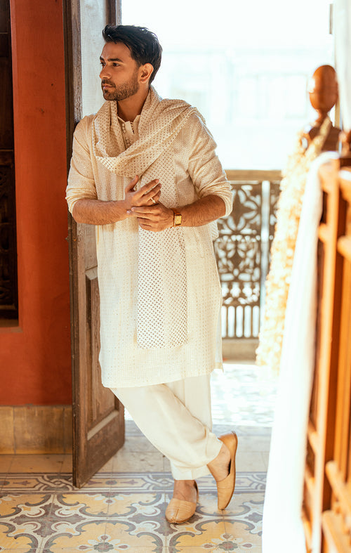 Maya | Dil ki Batain | AHLAM by Maya - Designer Dress - Type: MensWear - Available at Sana Yasir - 100% Original