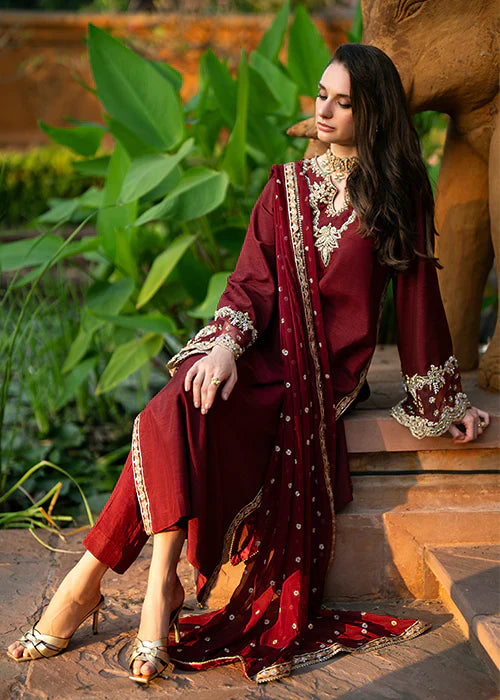 Mehak Yaqoob | Marvi Collection | Ruby by Mehak Yaqoob - Designer Dress - Type: Formal - Available at Sana Yasir - 100% Original