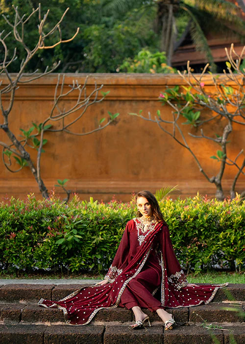 Mehak Yaqoob | Marvi Collection | Ruby by Mehak Yaqoob - Designer Dress - Type: Formal - Available at Sana Yasir - 100% Original
