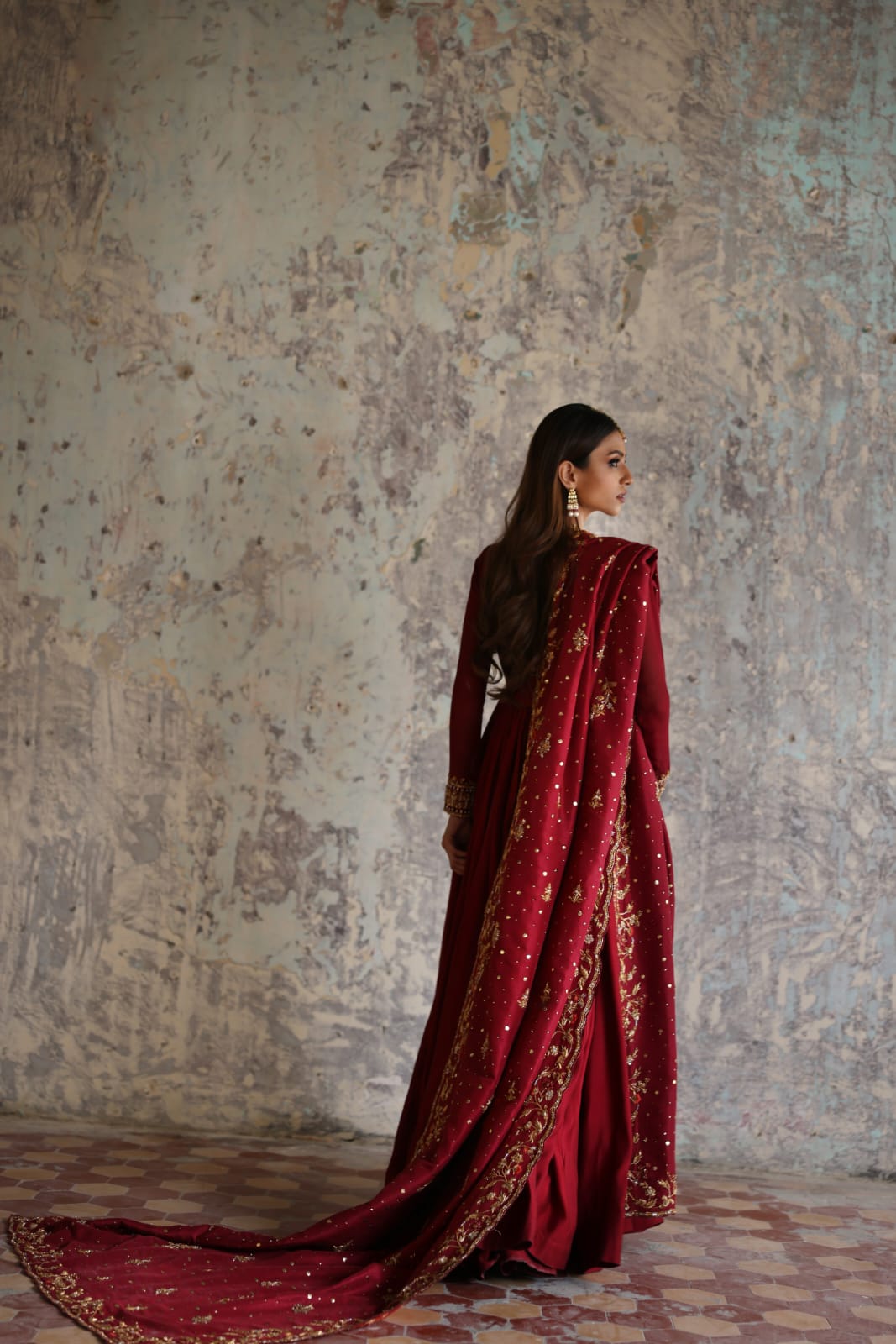 Mina Hasan | Formal Wedding Dresses | MHC-1068 by Mina Hasan - Designer Dress - Type: Ladies Clothes - Available at Sana Yasir - 100% Original
