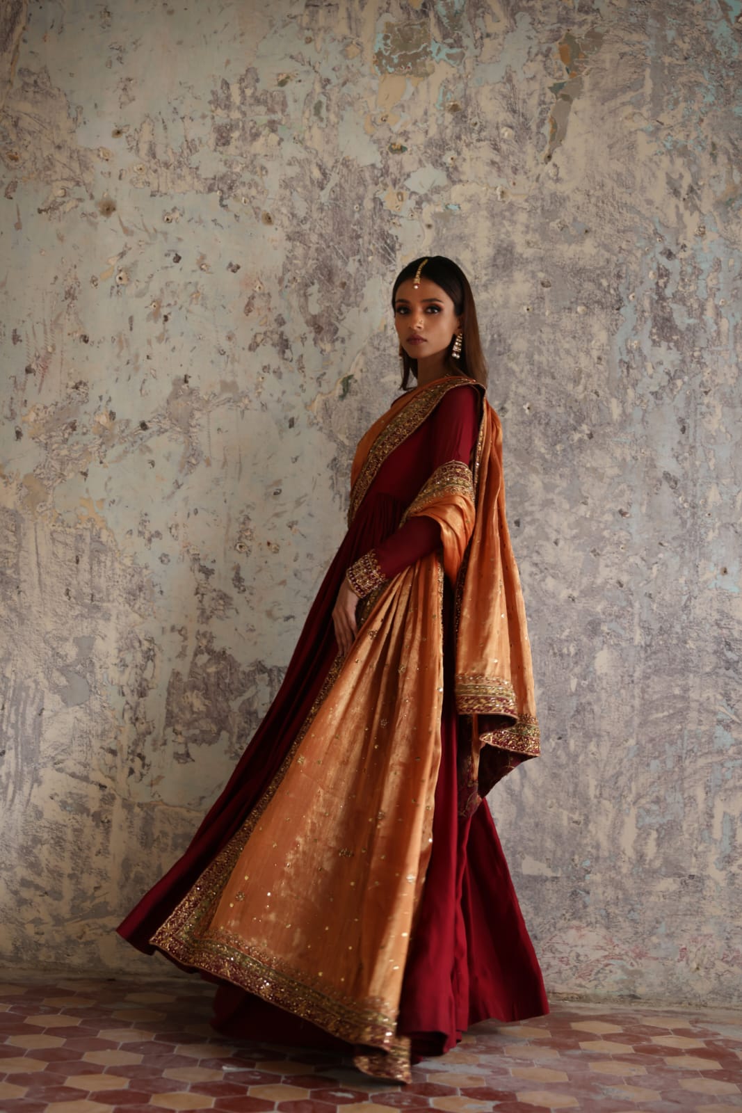Mina Hasan | Formal Wedding Dresses | MHC-1068 by Mina Hasan - Designer Dress - Type: Ladies Clothes - Available at Sana Yasir - 100% Original