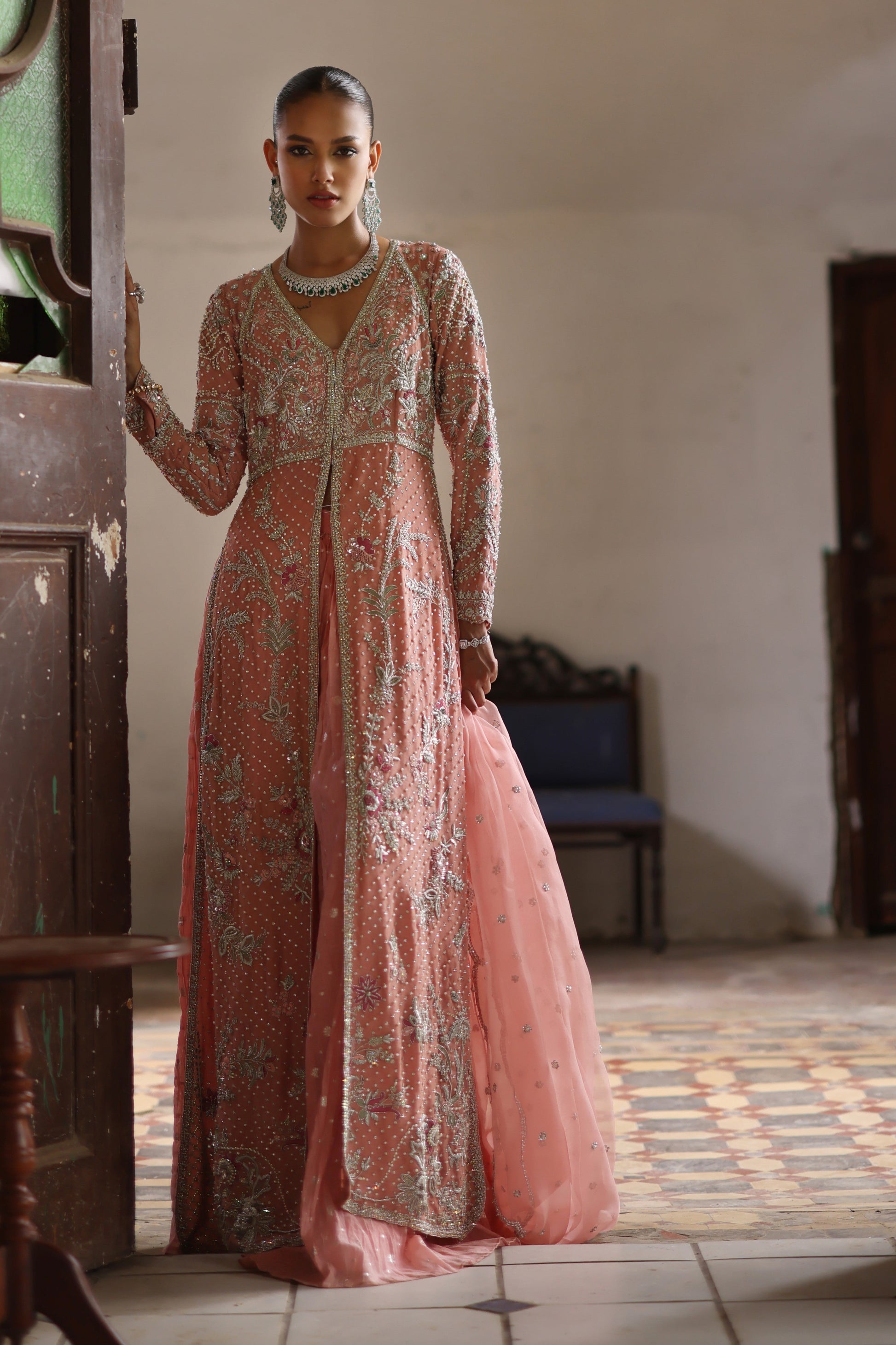 Mina Hasan | Formal Wedding Dresses | MHC-1094 by Mina Hasan - Designer Dress - Type: Ladies Clothes - Available at Sana Yasir - 100% Original