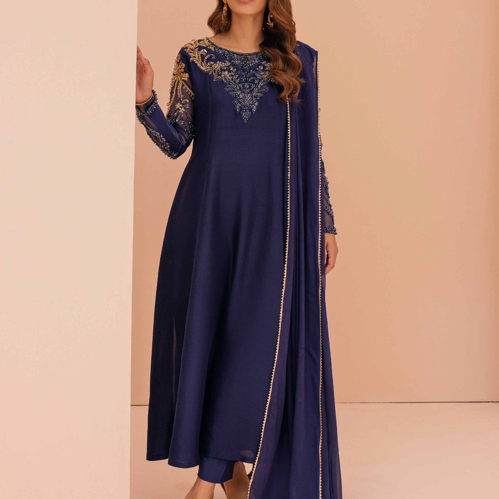 Mina Hasan | Luxury Pret | MHLP-1286 by Mina Hasan - Designer Dress - Type: Ladies Clothes - Available at Sana Yasir - 100% Original