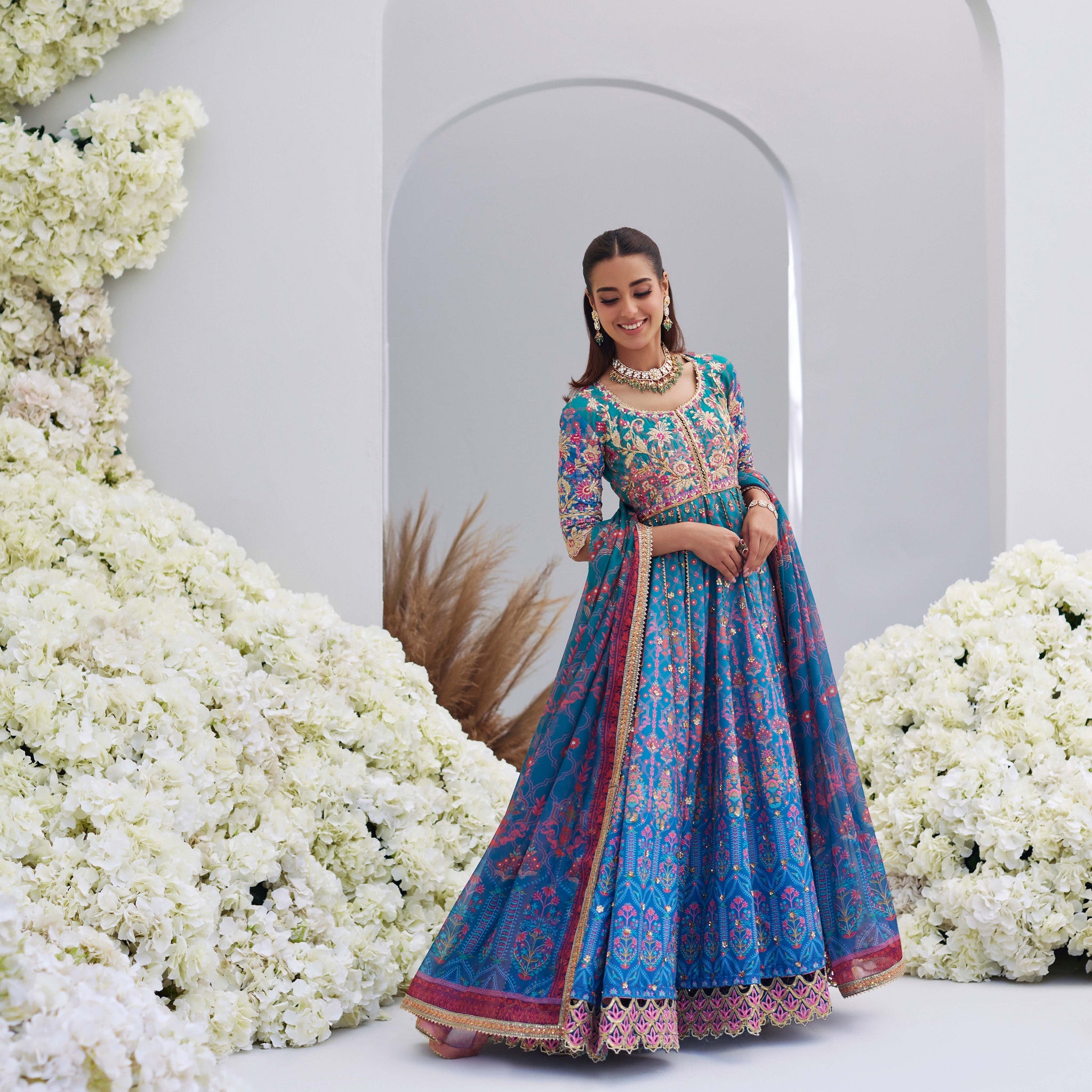 Mina Hasan | Luxury Pret | Zayna by Mina Hasan - Designer Dress - Type: Ladies Clothes - Available at Sana Yasir - 100% Original
