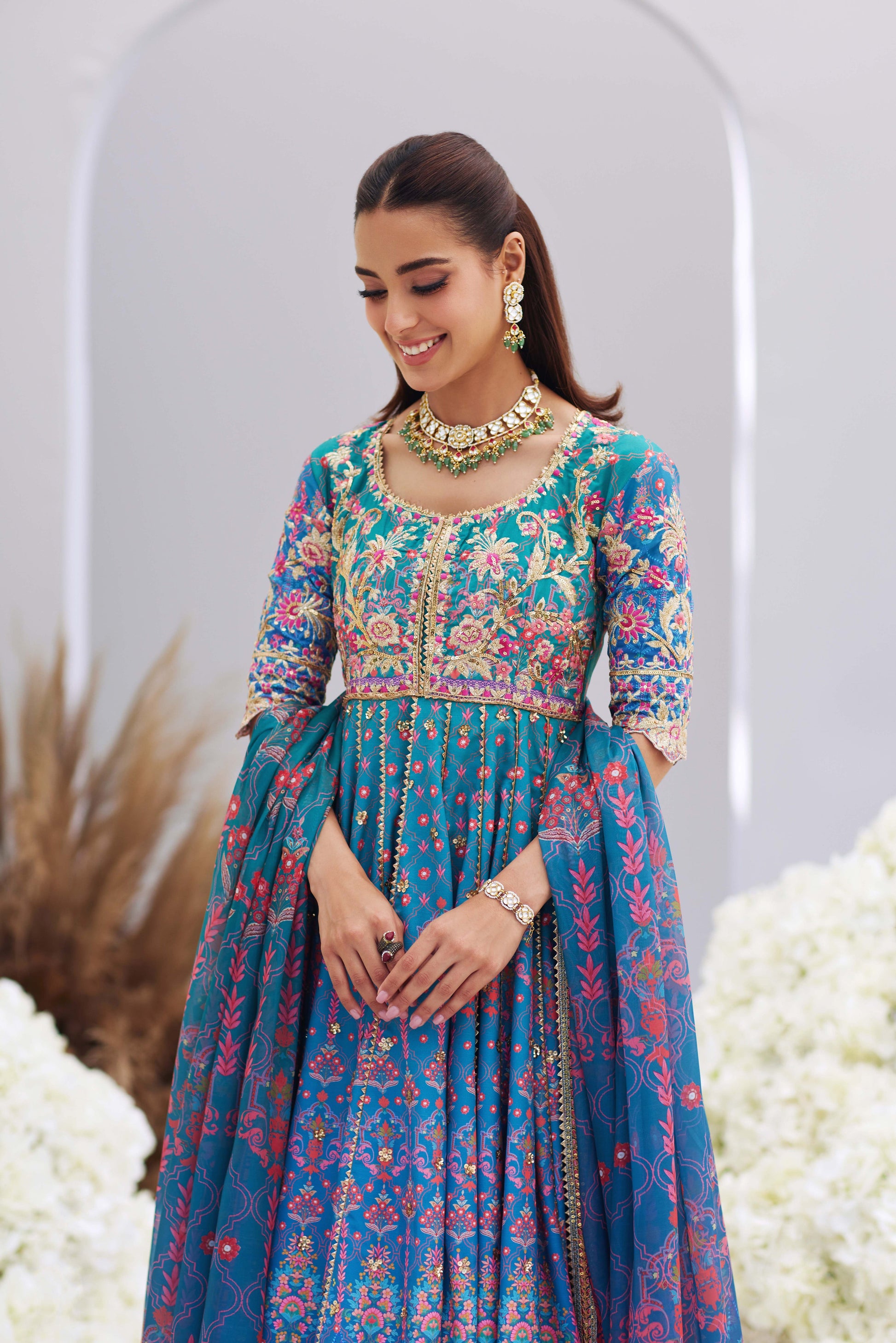 Mina Hasan | Luxury Pret | Zayna by Mina Hasan - Designer Dress - Type: Ladies Clothes - Available at Sana Yasir - 100% Original