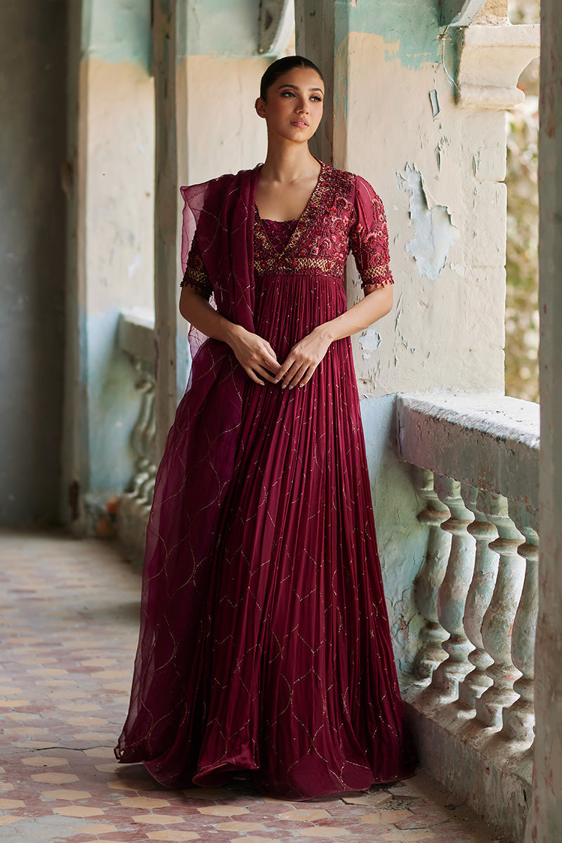 Mina Hassan | Formal Dholki Collection | Arooba by Mina Hassan - Designer Dress - Type: Ladies Clothes - Available at Sana Yasir - 100% Original