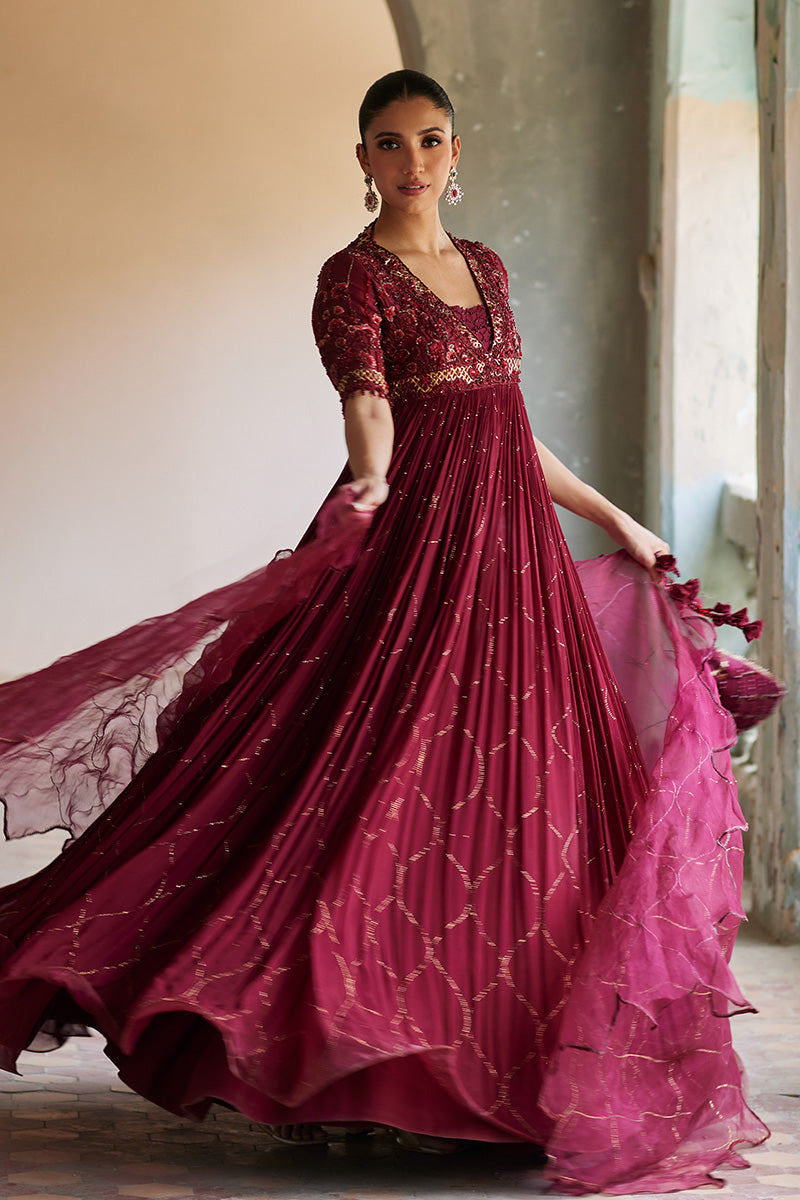 Mina Hassan | Formal Dholki Collection | Arooba by Mina Hassan - Designer Dress - Type: Ladies Clothes - Available at Sana Yasir - 100% Original