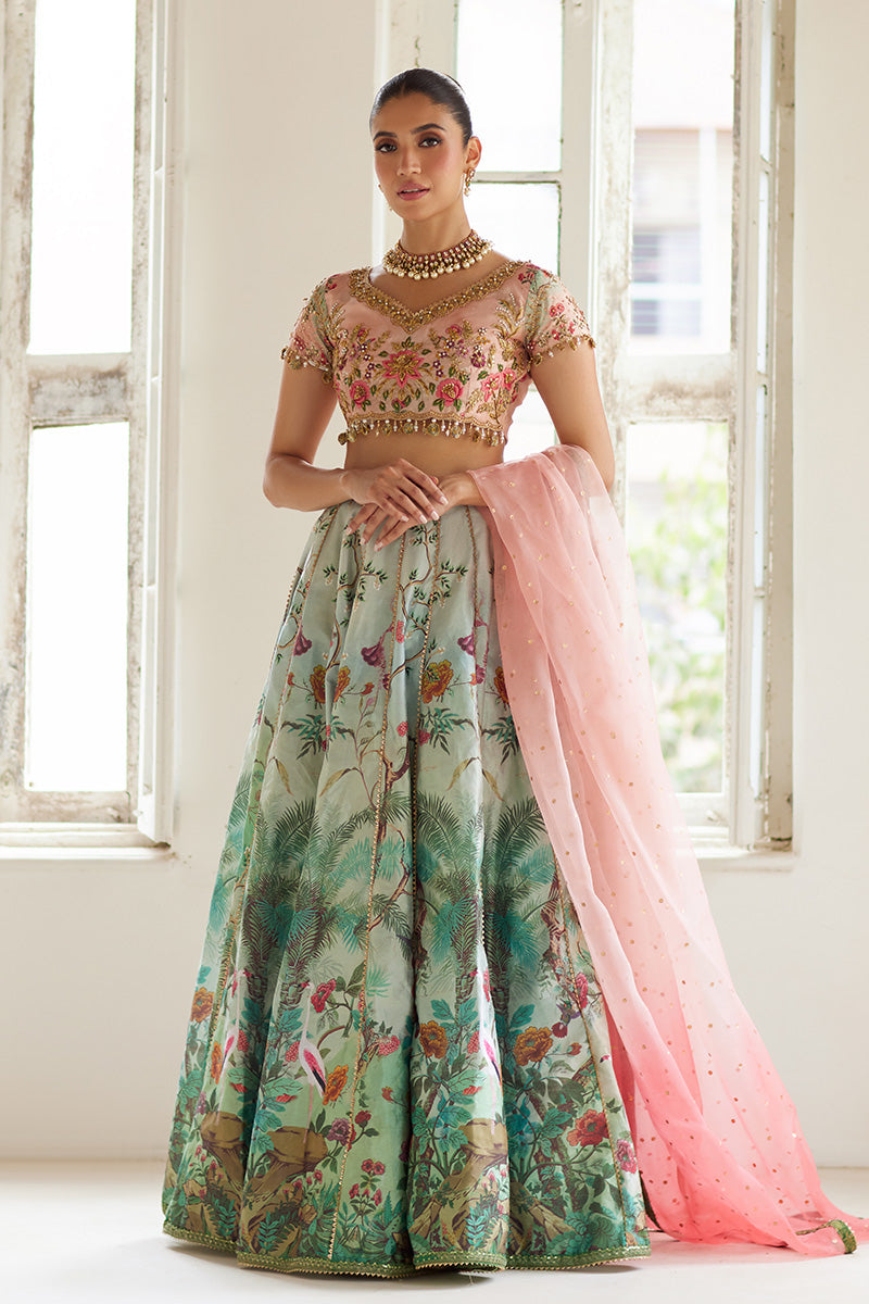 Mina Hassan | Formal Dholki Collection | Fayruz by Mina Hassan - Designer Dress - Type: Ladies Clothes - Available at Sana Yasir - 100% Original