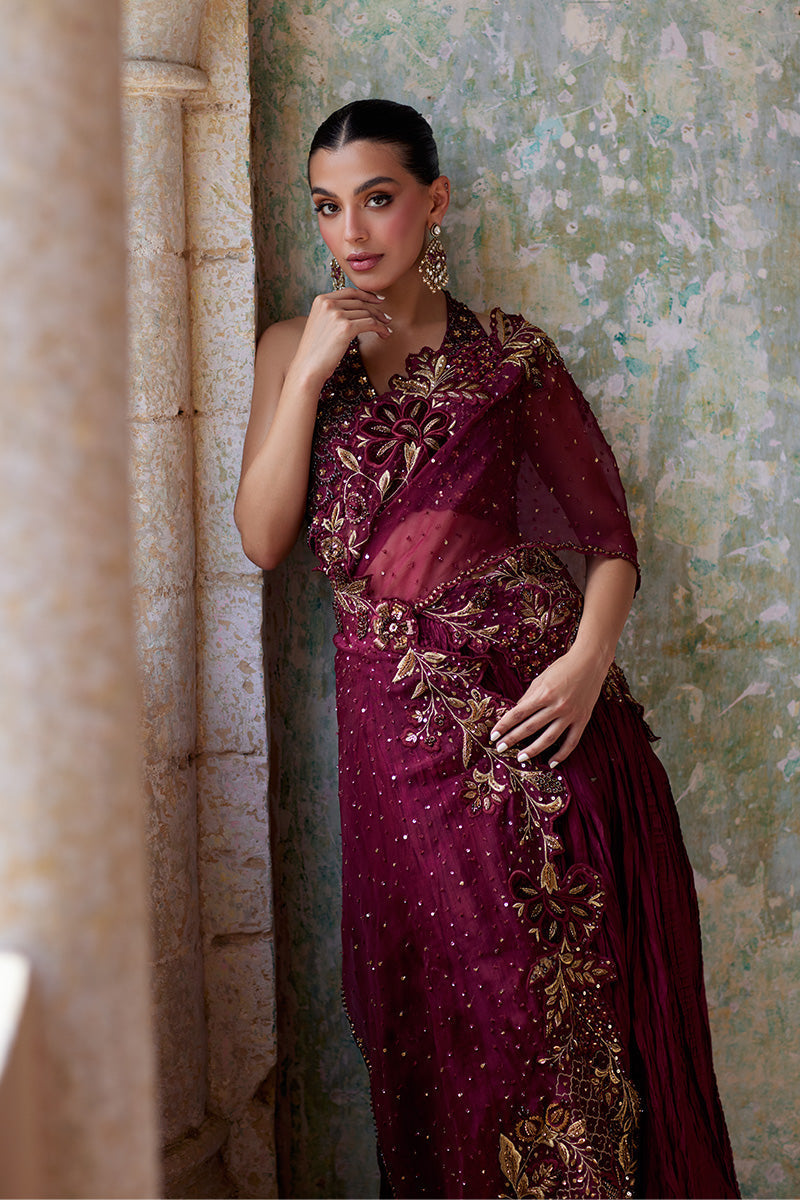 Mina Hassan | Formal Dholki Collection | Layla by Mina Hassan - Designer Dress - Type: Ladies Clothes - Available at Sana Yasir - 100% Original