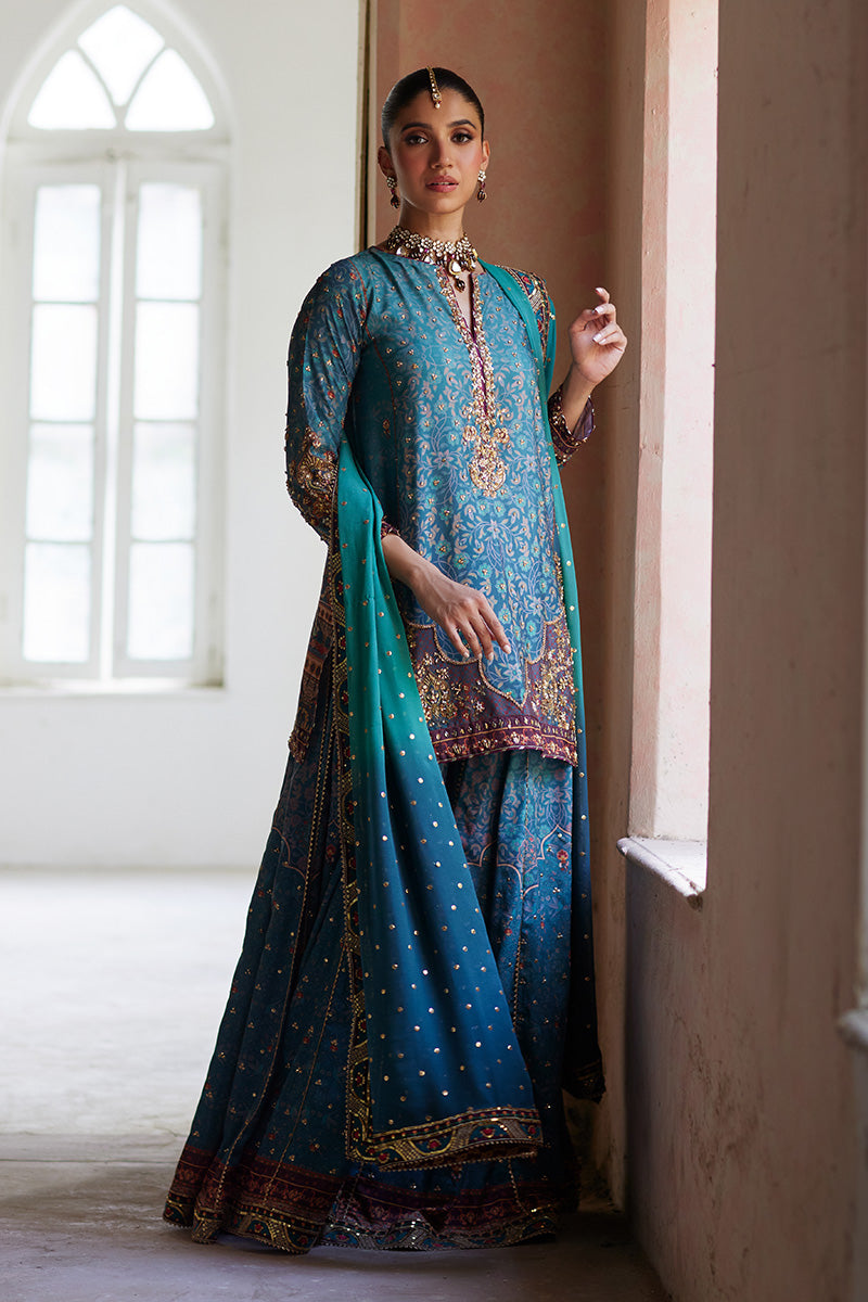 Mina Hassan | Formal Dholki Collection | Leela by Mina Hassan - Designer Dress - Type: Ladies Clothes - Available at Sana Yasir - 100% Original